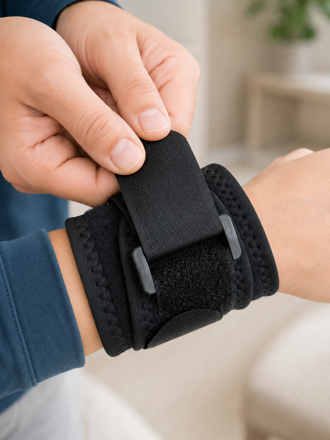 Siyah Bilek Destekliği Cırtlı Ayarlanabilir Bilek Bandı Spor ve Günlük Kullanım - Lisinya Siyah Bilek Destekliği Cırtlı Ayarlanabilir Bilek Bandı Spor ve Günlük Kullanım - Lisinya