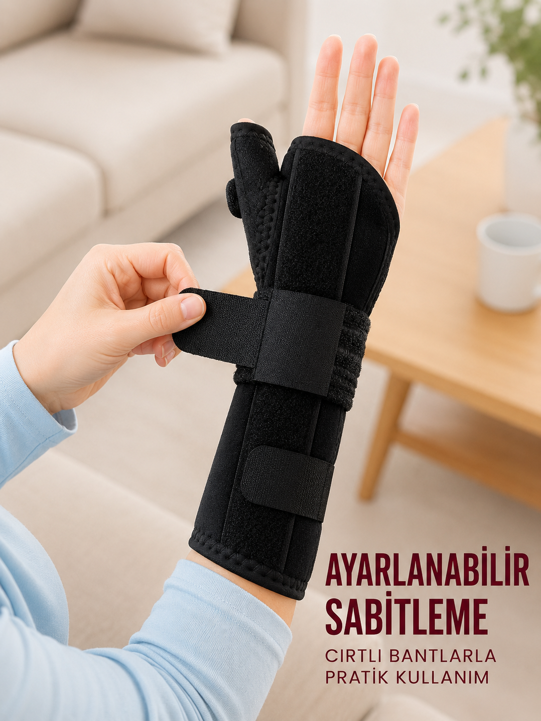 Metal Destekli El Bilekliği Başparmak Destekli Uzun Bilek Ateli Standart Beden - Lisinya Metal Destekli El Bilekliği Başparmak Destekli Uzun Bilek Ateli Standart Beden - Lisinya