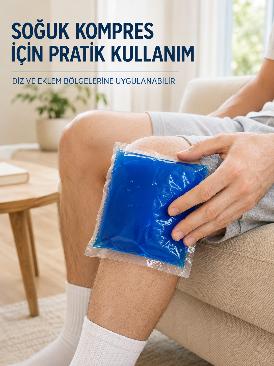Mavi Termojel Kompres Paketi Sıcak Soğuk Kullanımlı Pratik Jel Kompres - Lisinya