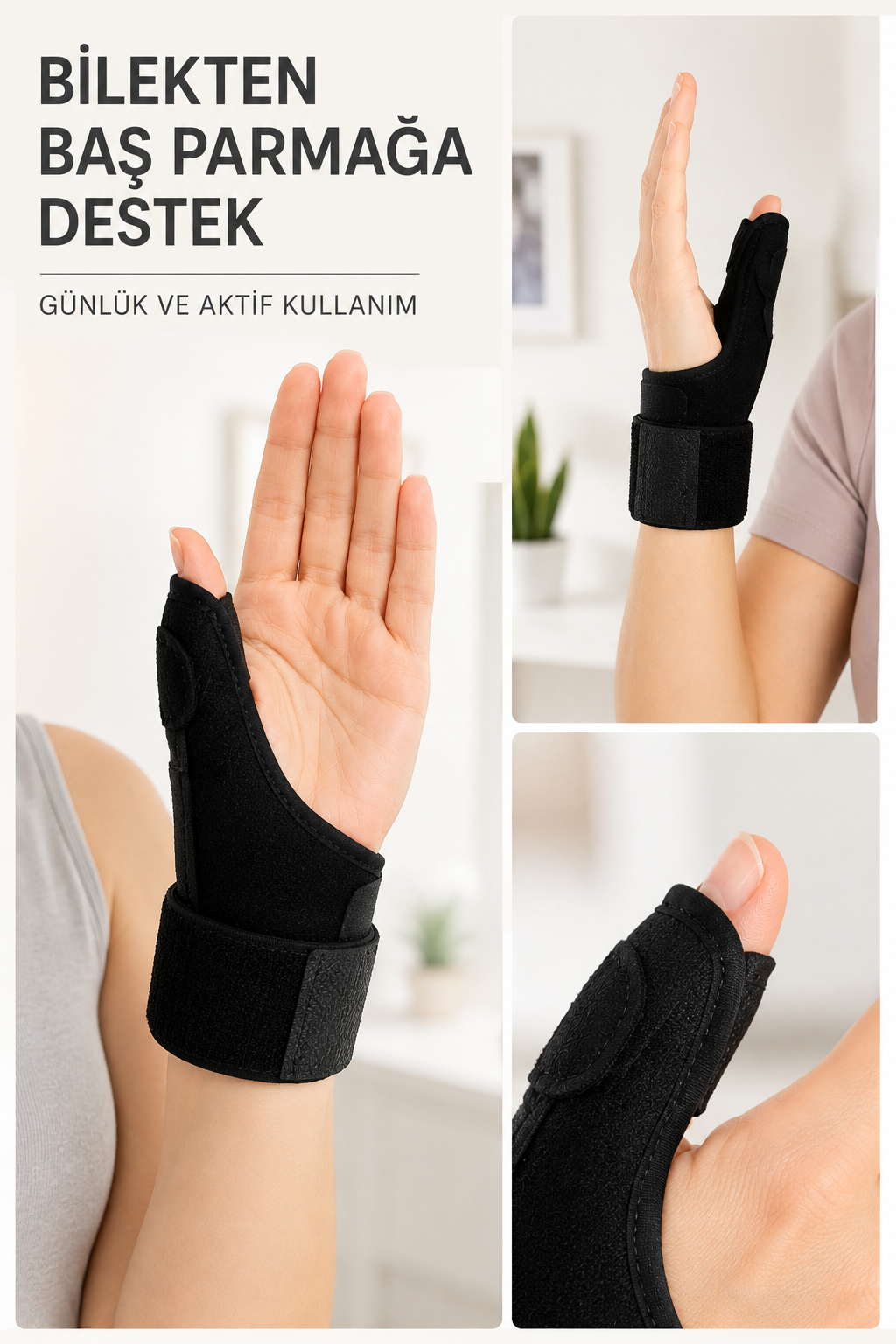 Metal Destekli El Bilekliği Ateli Başparmak Destekli De Quervain Bilek Desteği - Lisinya Metal Destekli El Bilekliği Ateli Başparmak Destekli De Quervain Bilek Desteği - Lisinya