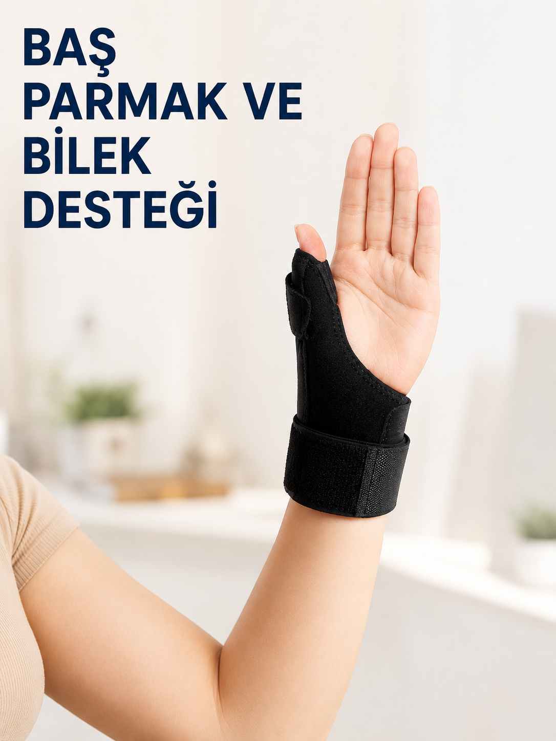 Metal Atelli Başparmak Destekli El Bilekliği Ayarlanabilir De Quervain Bilek Desteği - Lisinya Metal Atelli Başparmak Destekli El Bilekliği Ayarlanabilir De Quervain Bilek Desteği - Lisinya