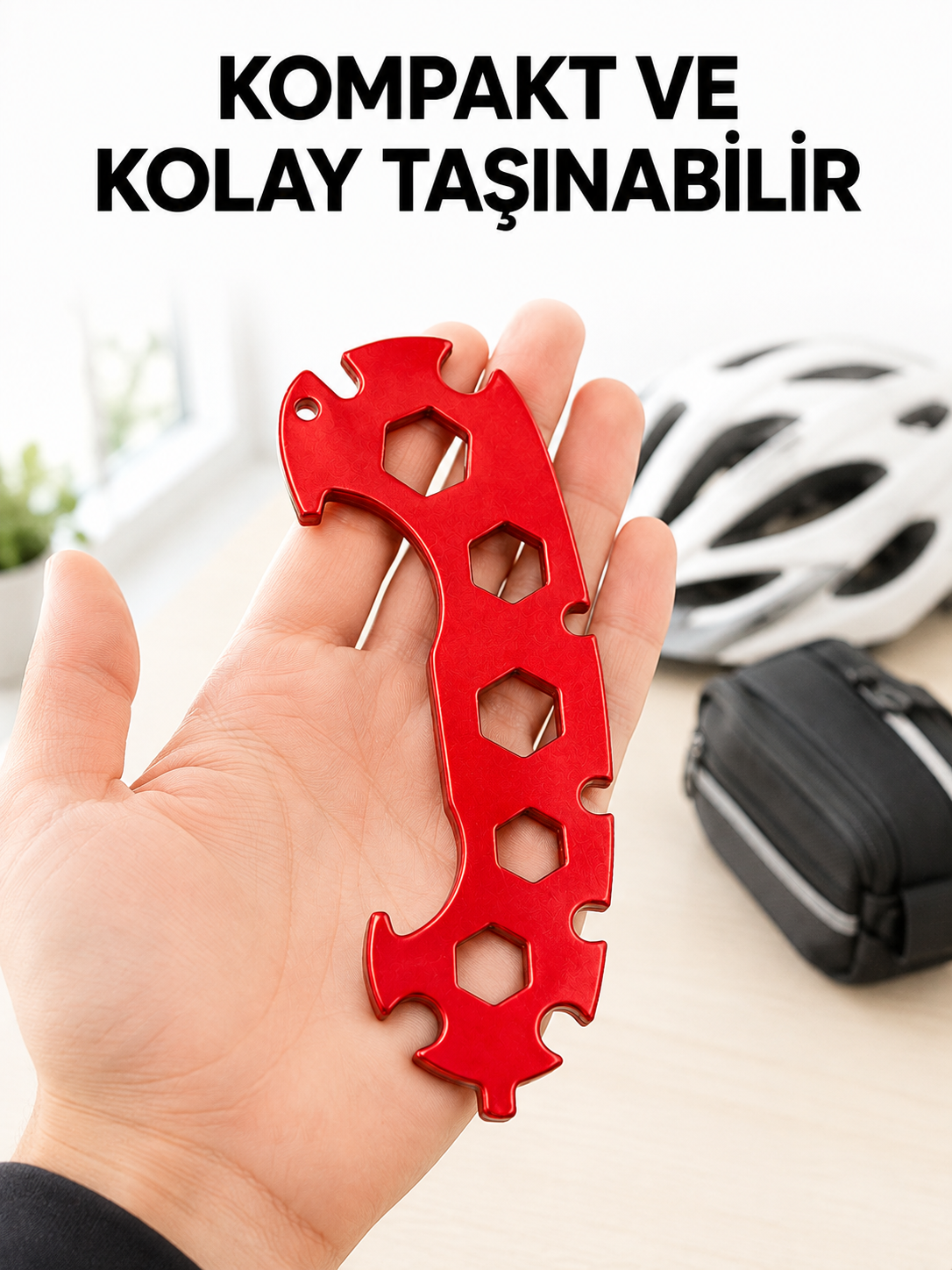 12 Ölçülü Bisiklet Tamir Anahtarı 6-17 mm Kompakt Çok Amaçlı El Aleti - Lisinya 12 Ölçülü Bisiklet Tamir Anahtarı 6-17 mm Kompakt Çok Amaçlı El Aleti - Lisinya