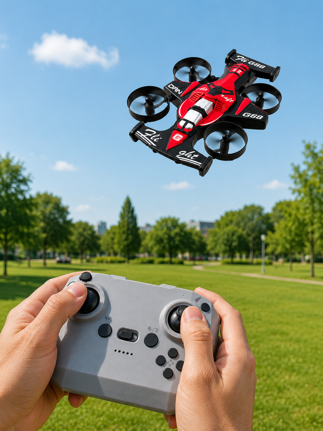 Akrobatik Drone Uzaktan Kumandalı 3 Kademeli Hız 360° Dairesel Uçuş Özellikli - Lisinya