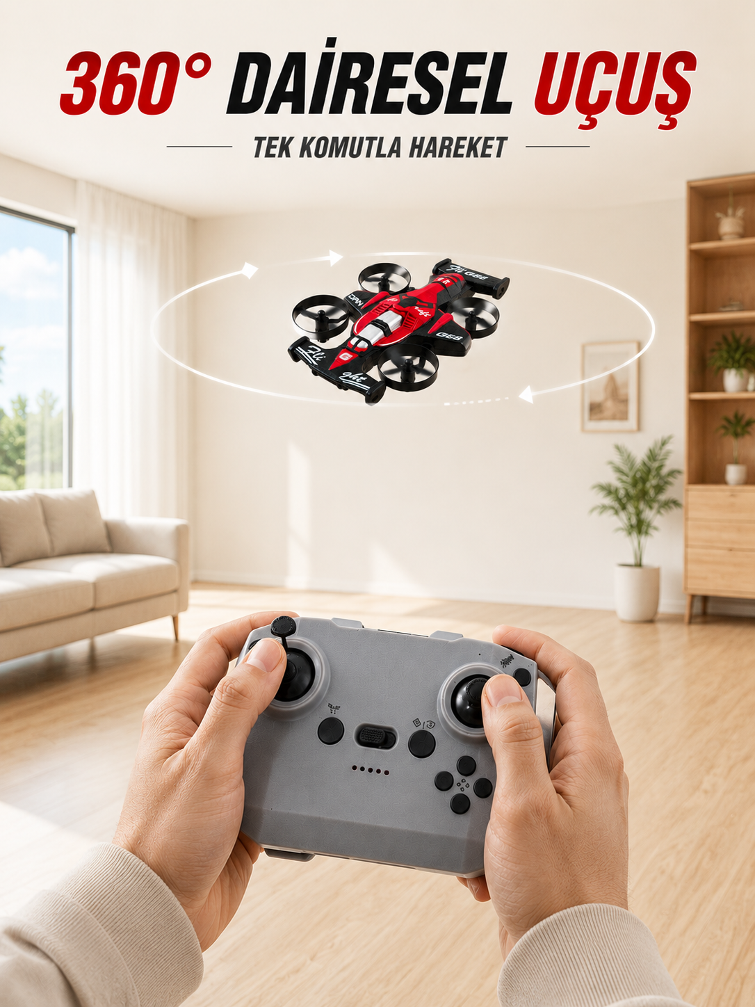 Uzaktan Kumandalı RC Drone 360° Akrobatik Dönüş 3 Kademeli Hız Headless Mode - Lisinya Uzaktan Kumandalı RC Drone 360° Akrobatik Dönüş 3 Kademeli Hız Headless Mode - Lisinya
