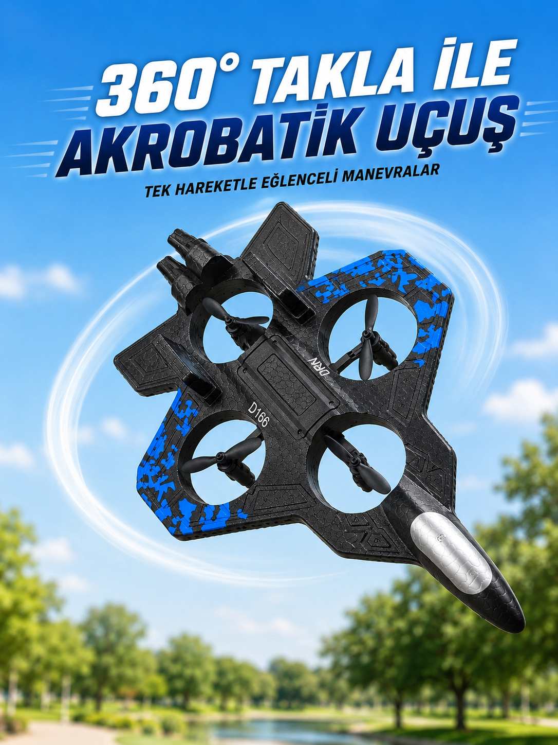 Uzaktan Kumandalı Savaş Uçağı Drone 2.4 GHz Jiroskoplu Tek Tuş Kalkış İniş 360° Dönüş - Lisinya Uzaktan Kumandalı Savaş Uçağı Drone 2.4 GHz Jiroskoplu Tek Tuş Kalkış İniş 360° Dönüş - Lisinya