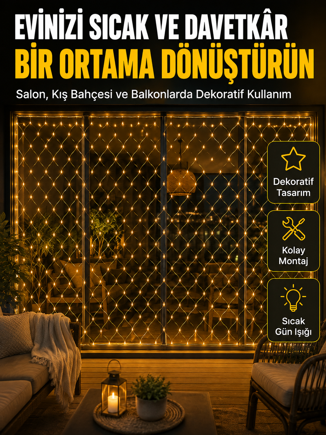 Gün Işığı Ağ LED ile Balkon ve Teraslarınıza Estetik Dokunuş - Lisinya Gün Işığı Ağ LED ile Balkon ve Teraslarınıza Estetik Dokunuş - Lisinya