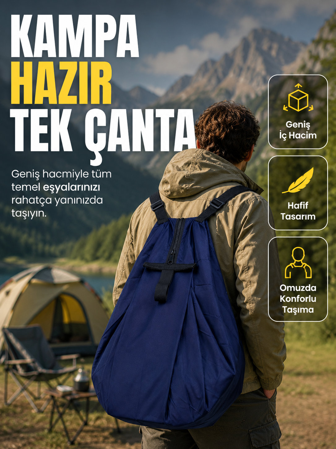 Okul İş Seyahat Kamp ve Günlük Kullanım İçin Çok Amaçlı Taşıma Çantası - Lisinya Okul İş Seyahat Kamp ve Günlük Kullanım İçin Çok Amaçlı Taşıma Çantası - Lisinya
