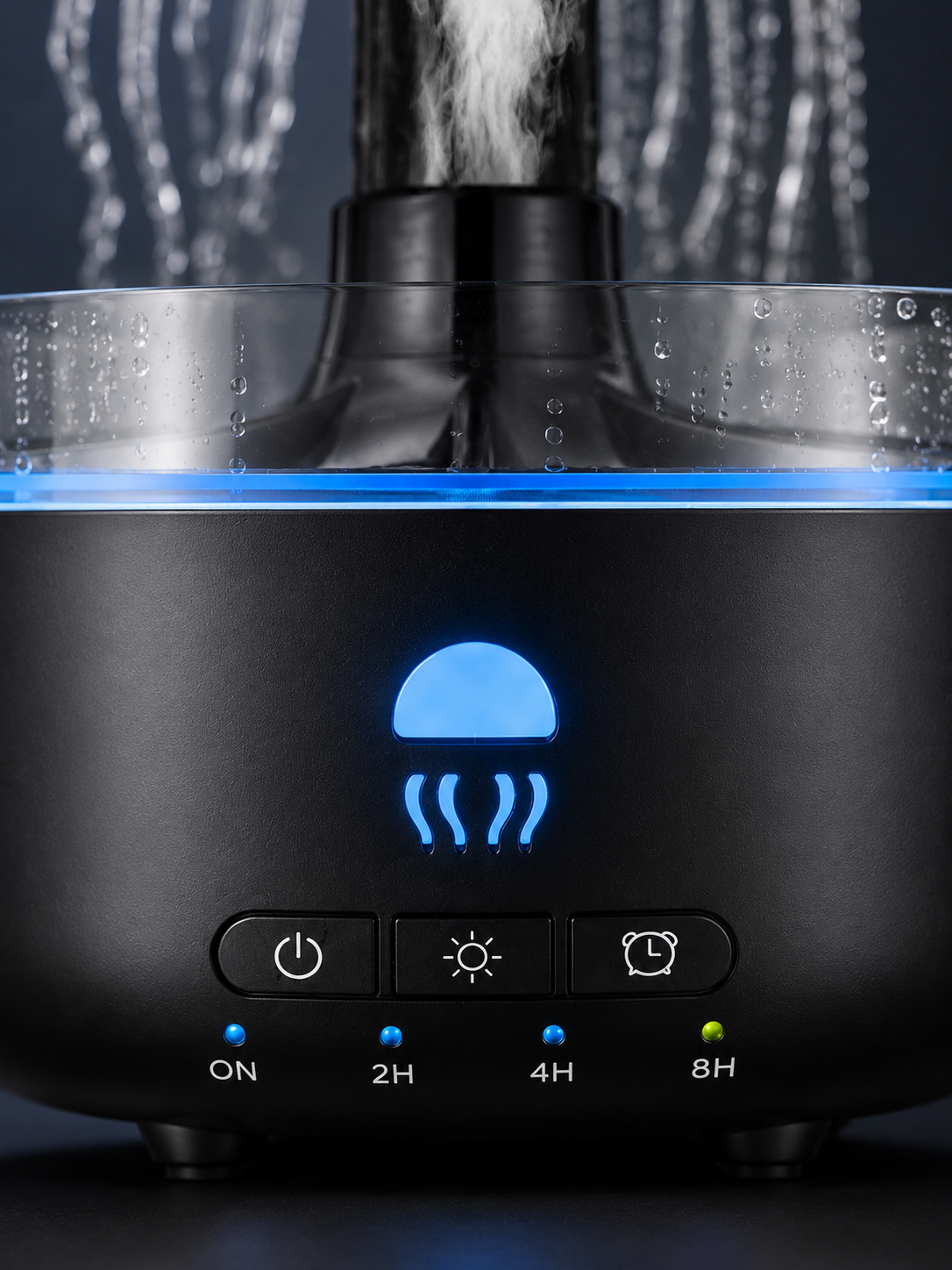 USB Çalışan Denizanası Hava Nemlendirici 7 Renk RGB Aydınlatmalı Sessiz Buhar Makinesi - Lisinya