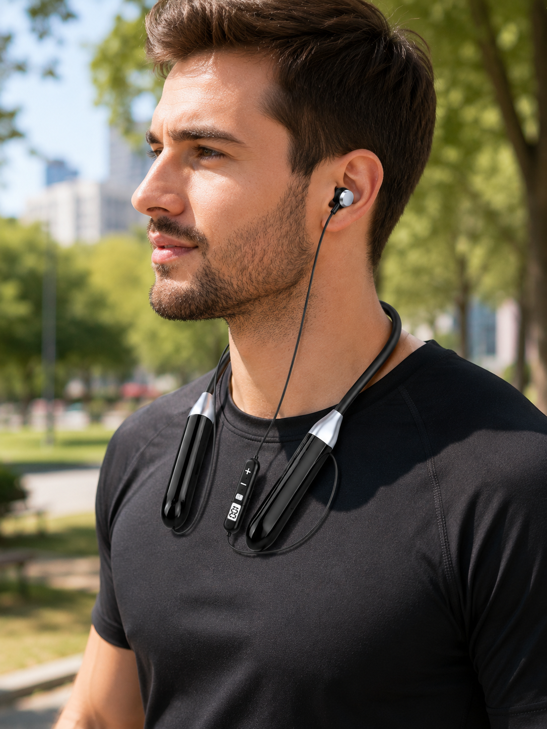 Boyun Tipi Bluetooth Kulaklık Kablosuz Mikrofonlu Uzun Kullanım Süreli Müzik ve Telefon Görüşme Kulaklığı - Lisinya