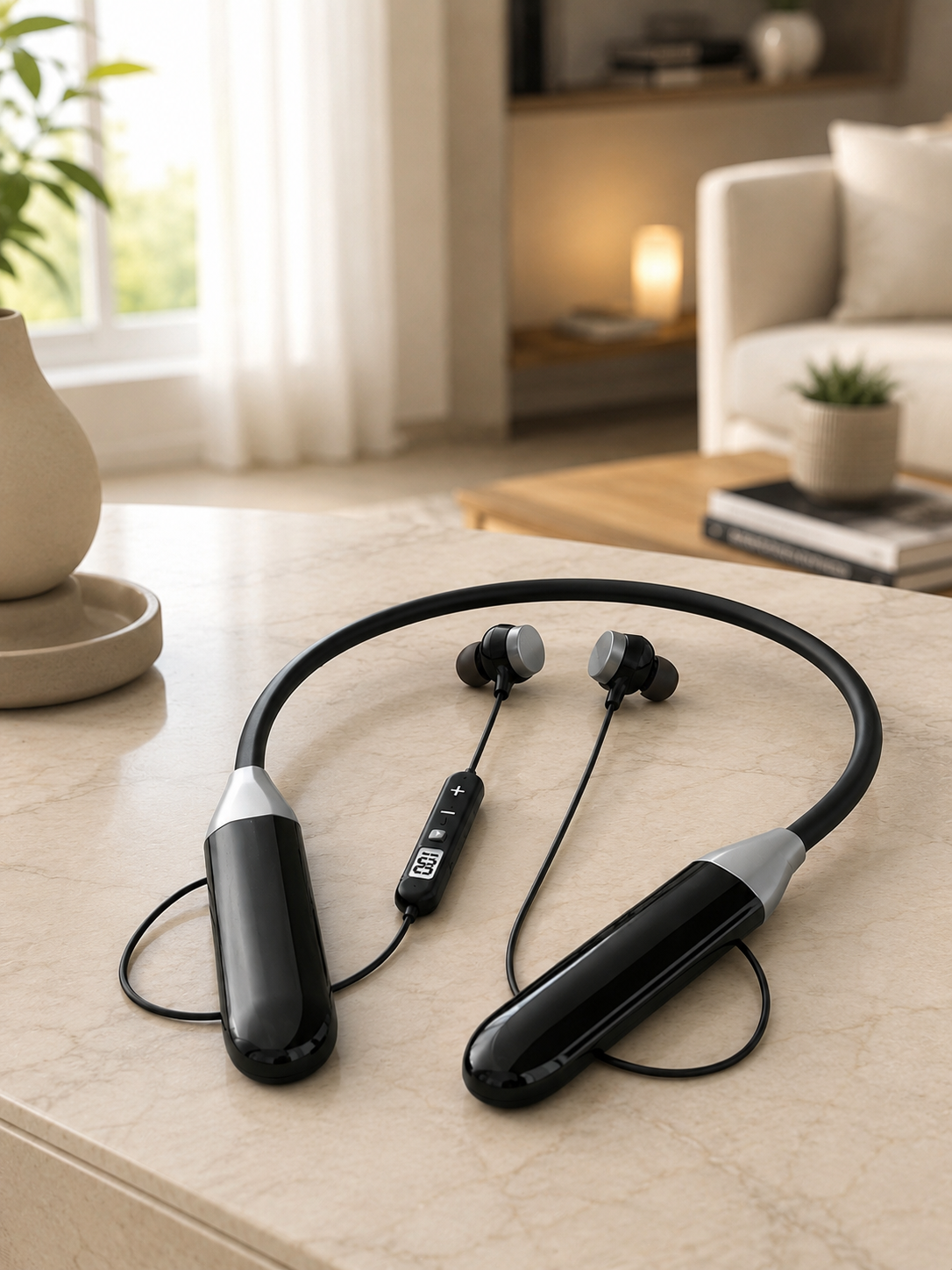 Boyun Tipi Bluetooth Kulaklık Kablosuz Mikrofonlu Uzun Kullanım Süreli Müzik ve Telefon Görüşme Kulaklığı - Lisinya