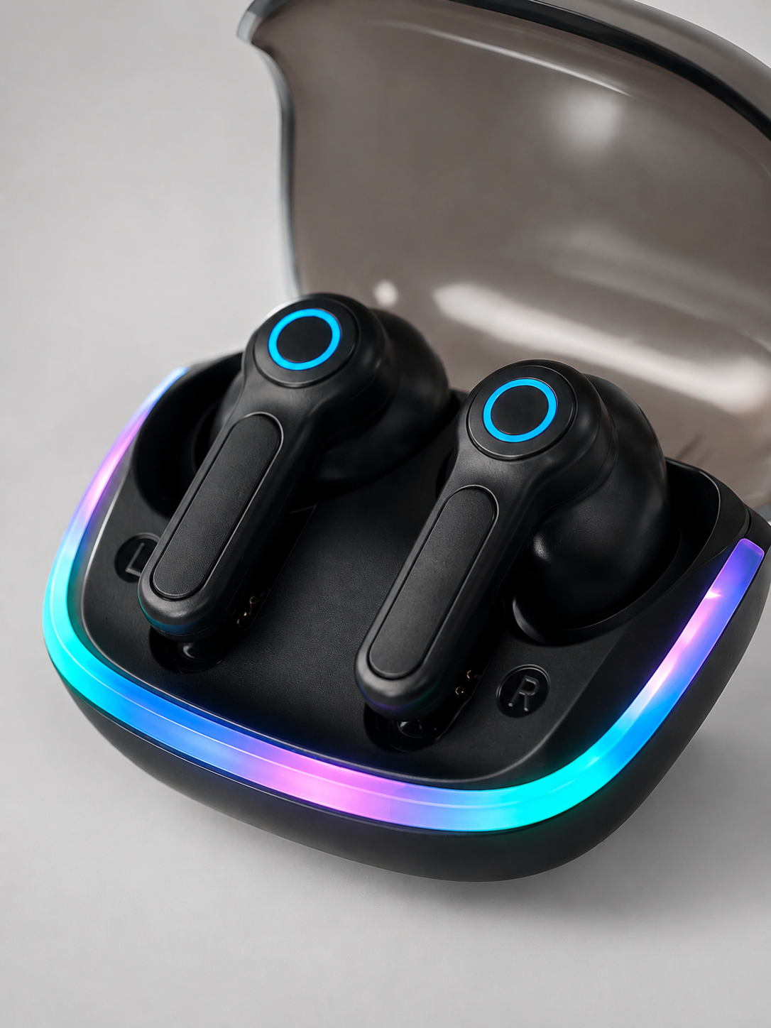 WS Bluetooth Kulaklık Quad ENC HD Voice 500mAh Şarj Kutulu Kablosuz Kulaklık - Lisinya