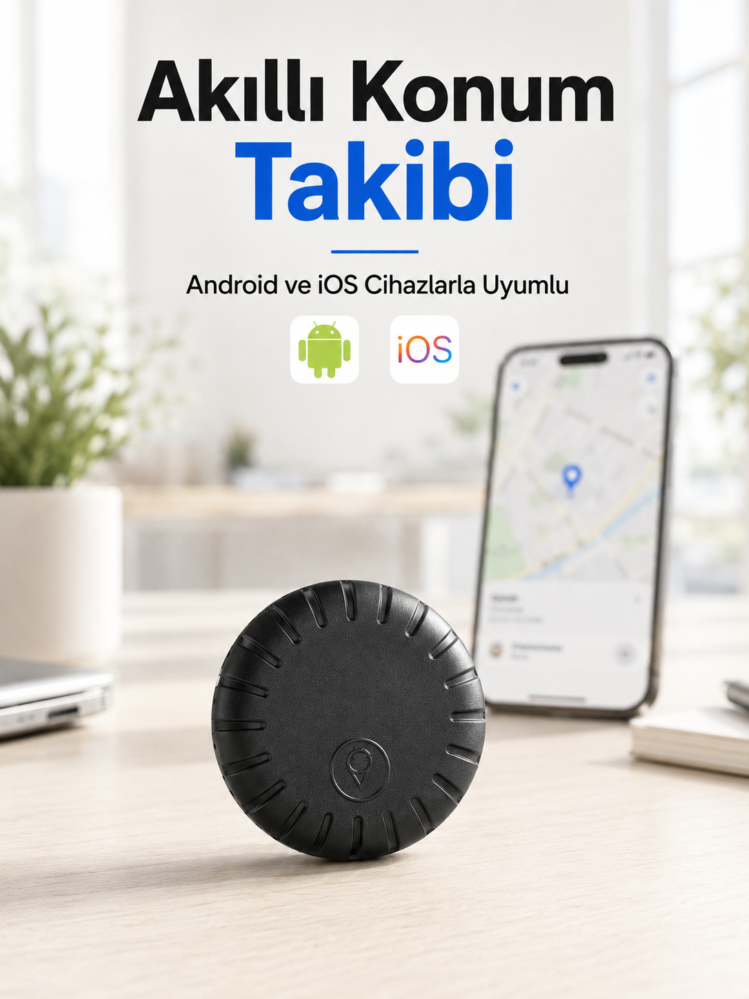Akıllı GPS Takip Cihazı Android ve iOS Uyumlu 2 Yıl Pil Ömürlü Mini Konum Bulucu - Lisinya Akıllı GPS Takip Cihazı Android ve iOS Uyumlu 2 Yıl Pil Ömürlü Mini Konum Bulucu - Lisinya
