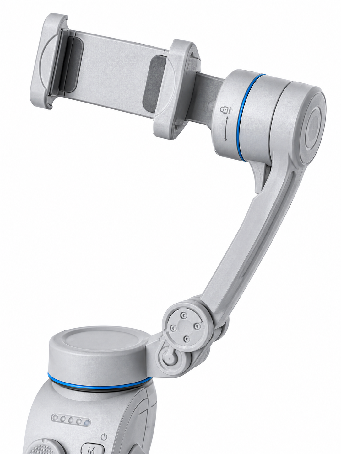 3 Eksen Telefon Gimbal Stabilizer Yapay Zeka Takipli Katlanabilir Dahili Dolgu Işıklı Video Sabitleyici - Lisinya