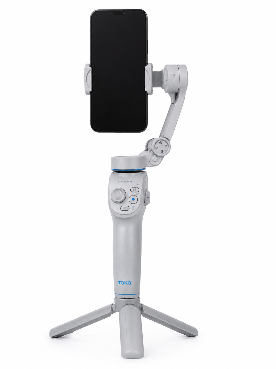 3 Eksen Telefon Gimbal Stabilizer Yapay Zeka Takipli Katlanabilir Dahili Dolgu Işıklı Video Sabitleyici - Lisinya