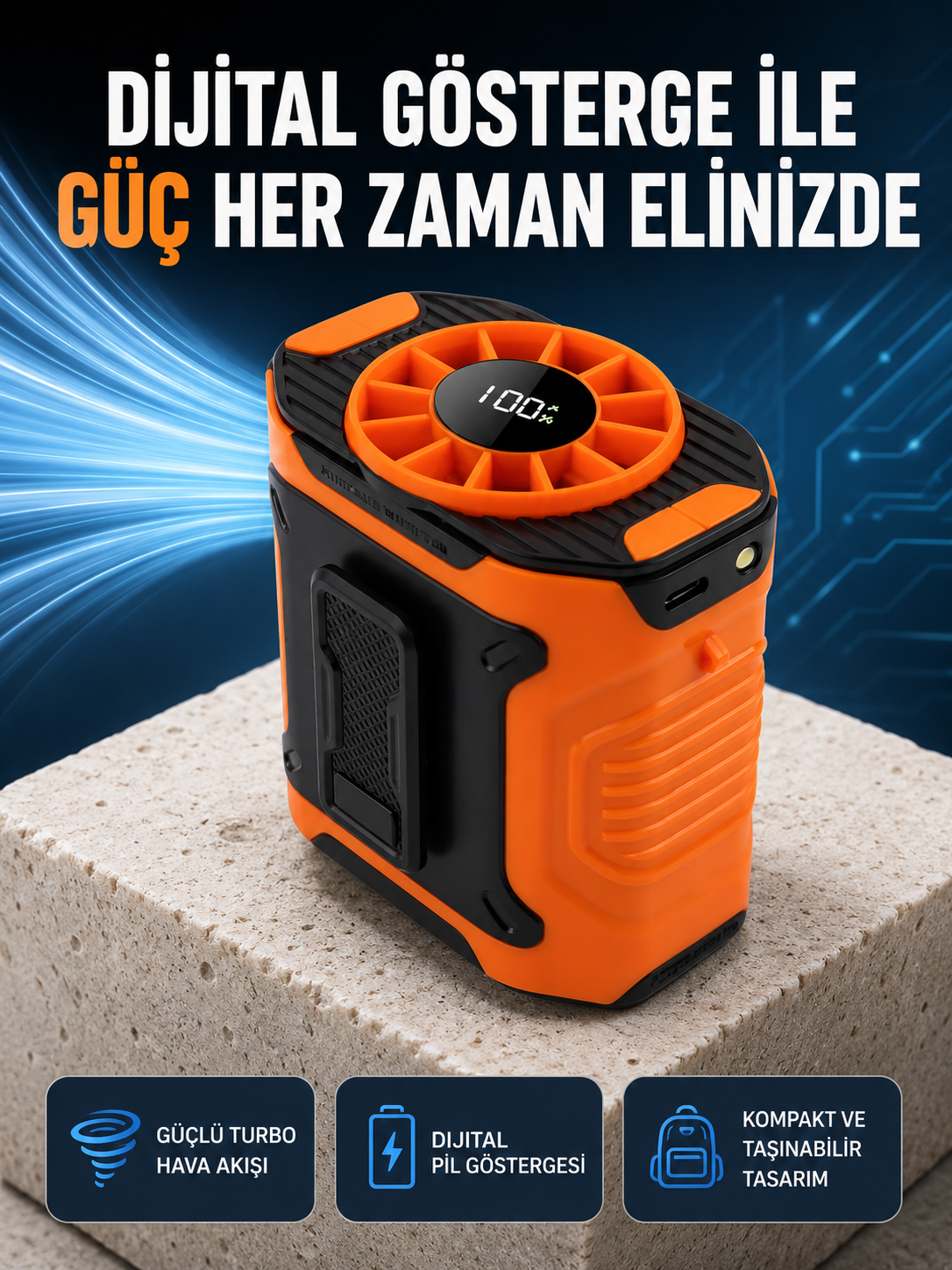 Taşınabilir Çok Fonksiyonlu Soğutma Fanı - Lisinya Taşınabilir Çok Fonksiyonlu Soğutma Fanı - Lisinya