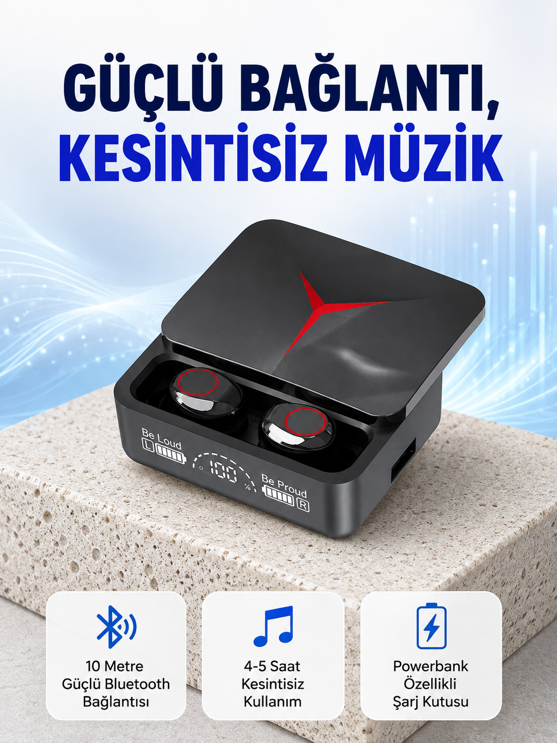 Ergonomik Tasarımlı Kablosuz Bluetooth Kulaklık – Yüksek Ses Performansı Yeni Nesil - Lisinya Ergonomik Tasarımlı Kablosuz Bluetooth Kulaklık – Yüksek Ses Performansı Yeni Nesil - Lisinya