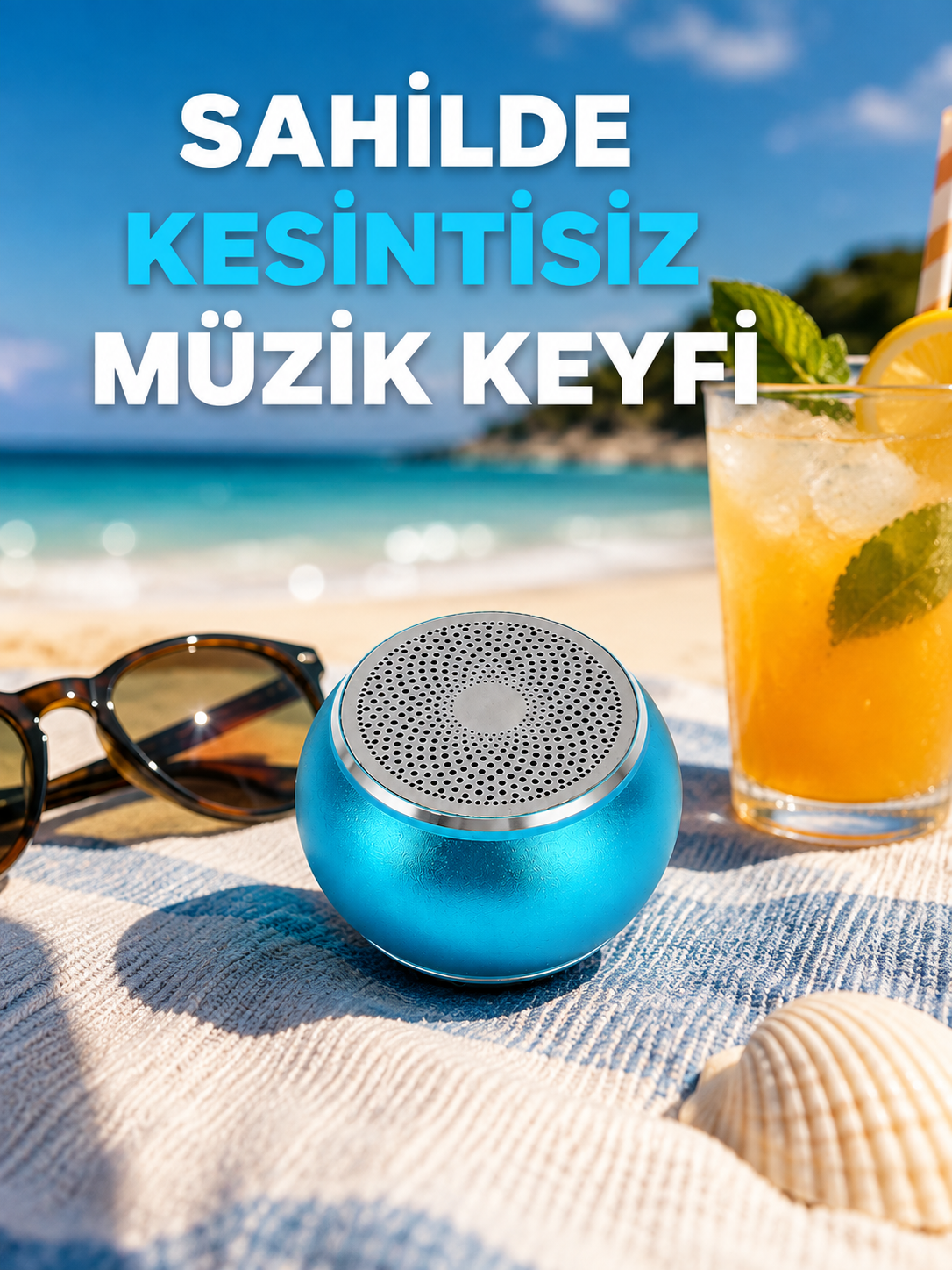 Taşınabilir Mini Bluetooth Hoparlör 9m Menzil Dahili Mikrofon Yeni Nesil - Lisinya
