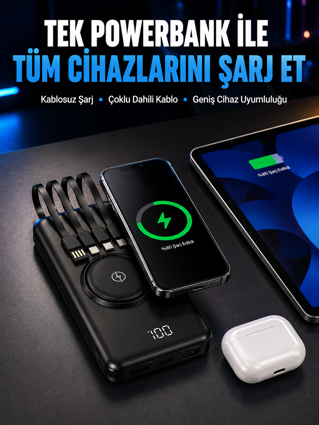 Akıllı Koruma Sistemli Powerbank – Hızlı, Güvenli ve Modern - Lisinya Akıllı Koruma Sistemli Powerbank – Hızlı, Güvenli ve Modern - Lisinya