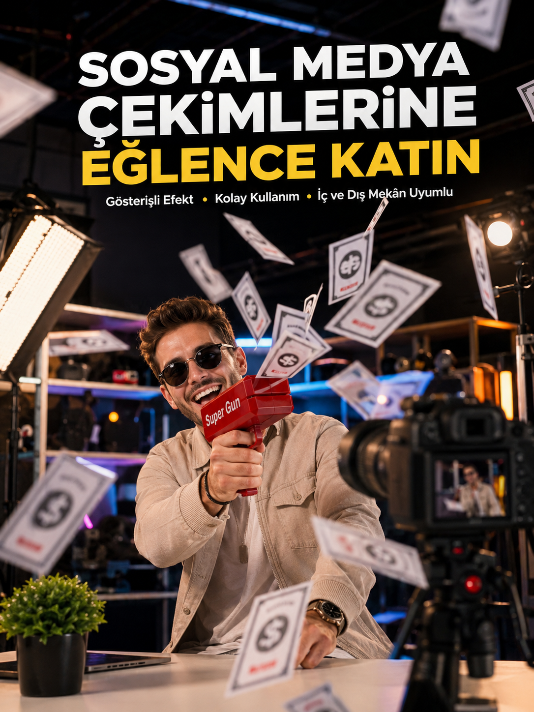 Elektrikli Parti Oyuncağı – Para Atan Tabanca Yeni Nesil - Lisinya