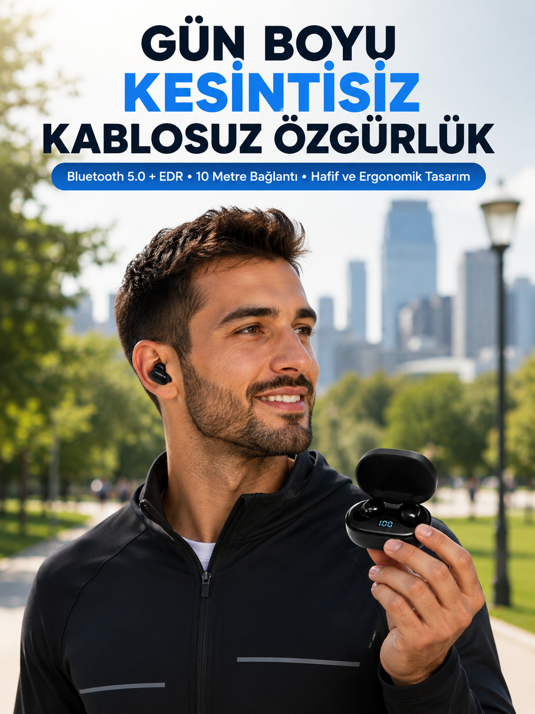 Bluetooth 5.0 Kulaklık – LED Ekranlı Şarj Kutusu Yeni Nesil - Lisinya
