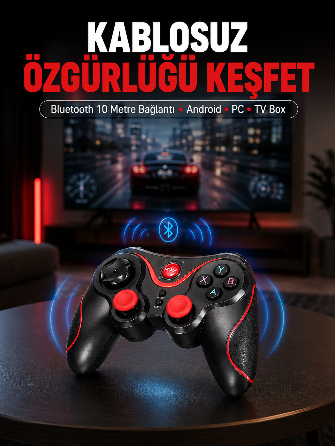 Gelişmiş Kontrol Hassasiyeti Sunan Kablosuz Bluetooth Oyun Kolu - Lisinya