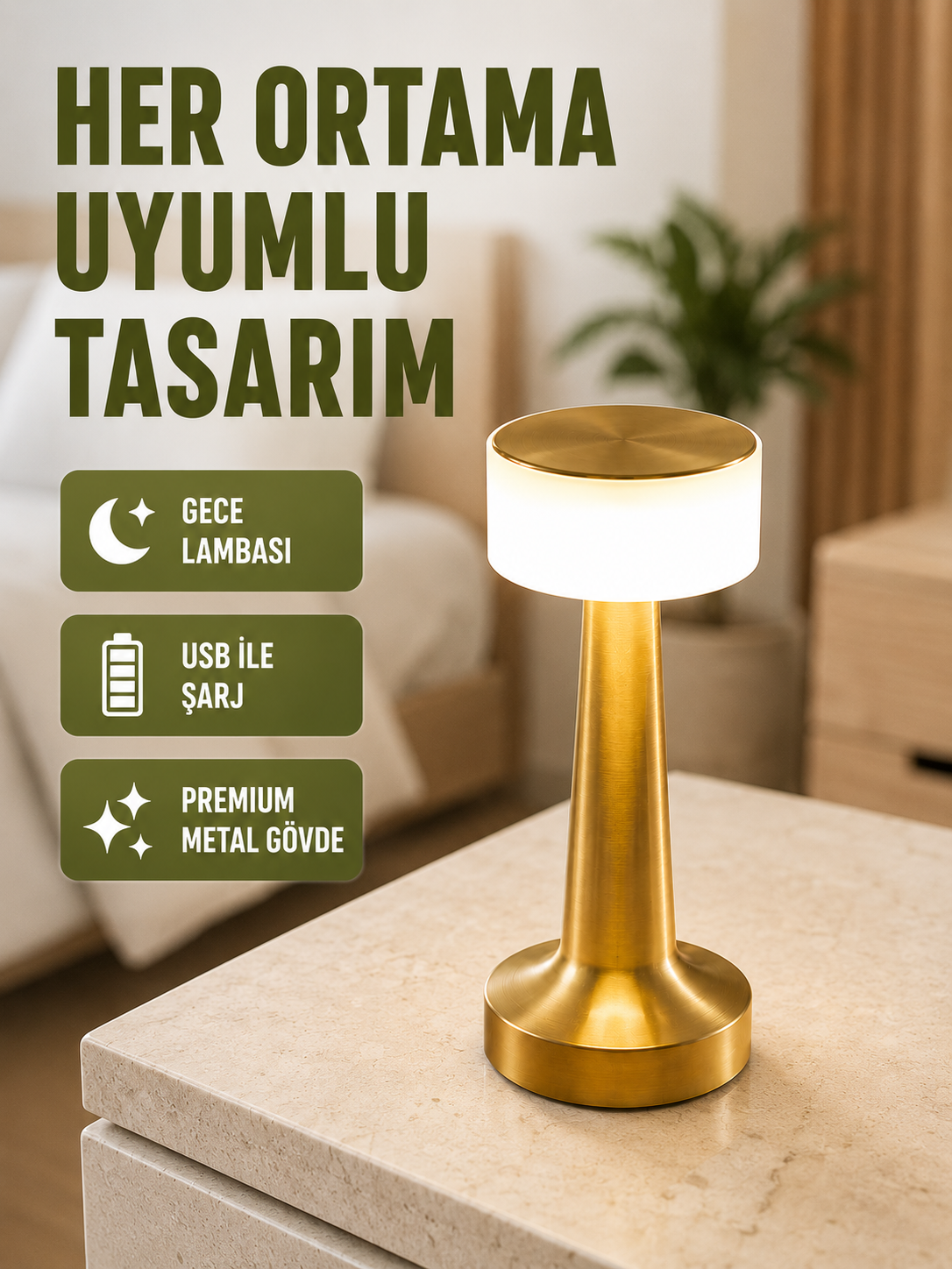 DEKORATİF MASA LAMBASI - Lisinya DEKORATİF MASA LAMBASI - Lisinya