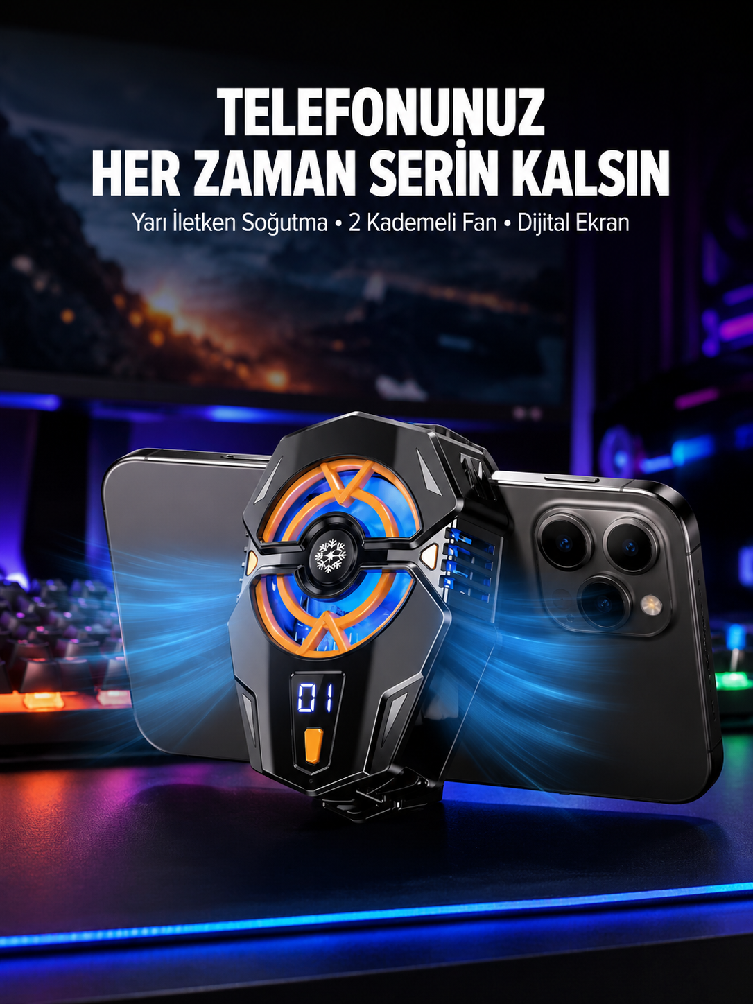 Yarı İletken Cep Telefonu Radyatörü 2 Hız Kademeli Dijital Ekranlı - Lisinya Yarı İletken Cep Telefonu Radyatörü 2 Hız Kademeli Dijital Ekranlı - Lisinya