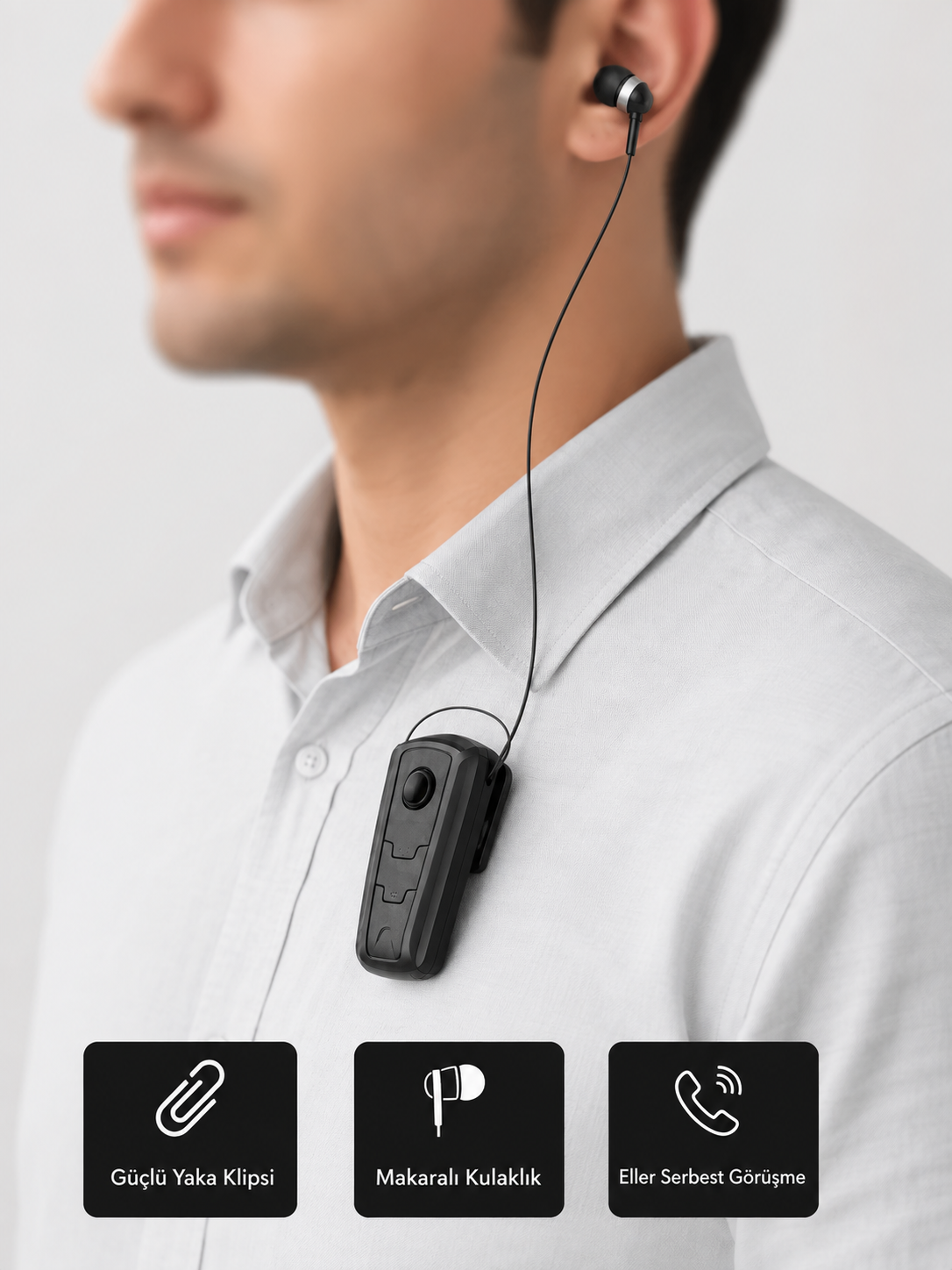 Ergonomik Bluetooth Kulaklık – 8 Saat Konuşma, Gürültü Azaltıcı Mikrofon - Lisinya Ergonomik Bluetooth Kulaklık – 8 Saat Konuşma, Gürültü Azaltıcı Mikrofon - Lisinya