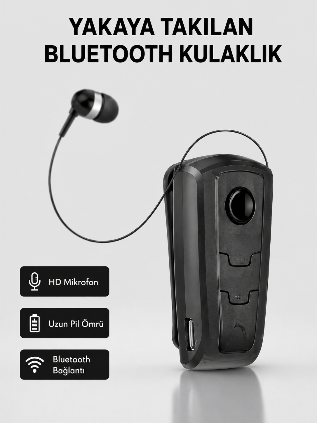 Profesyonel Bluetooth Kulaklık – Hızlı Şarj, Çift Cihaz Desteği, Uzun Süreli Kullanım - Lisinya