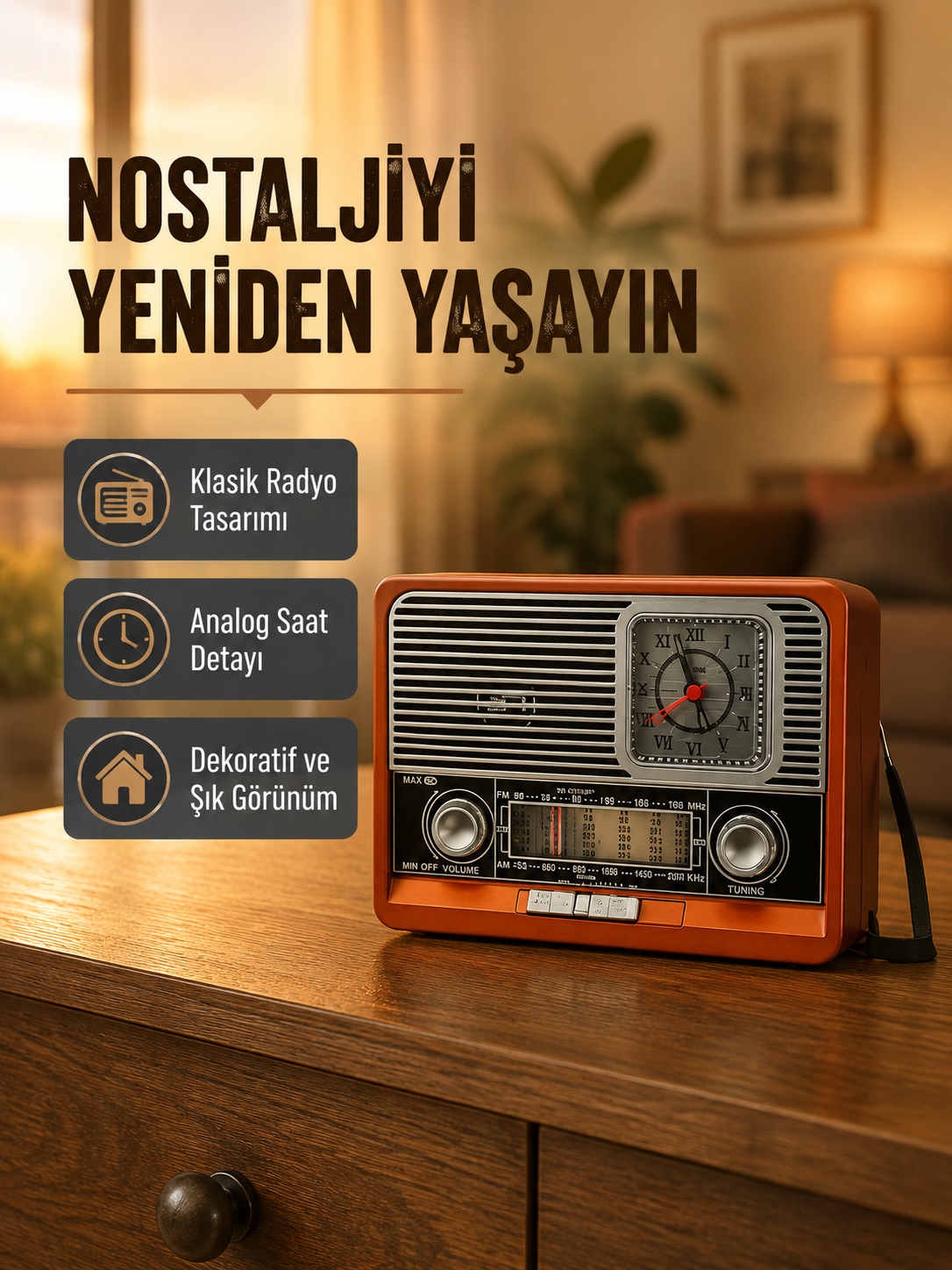 Vintage Radyo – Nostaljik Tasarım ve Modern Teknoloji Bir Arada - Lisinya