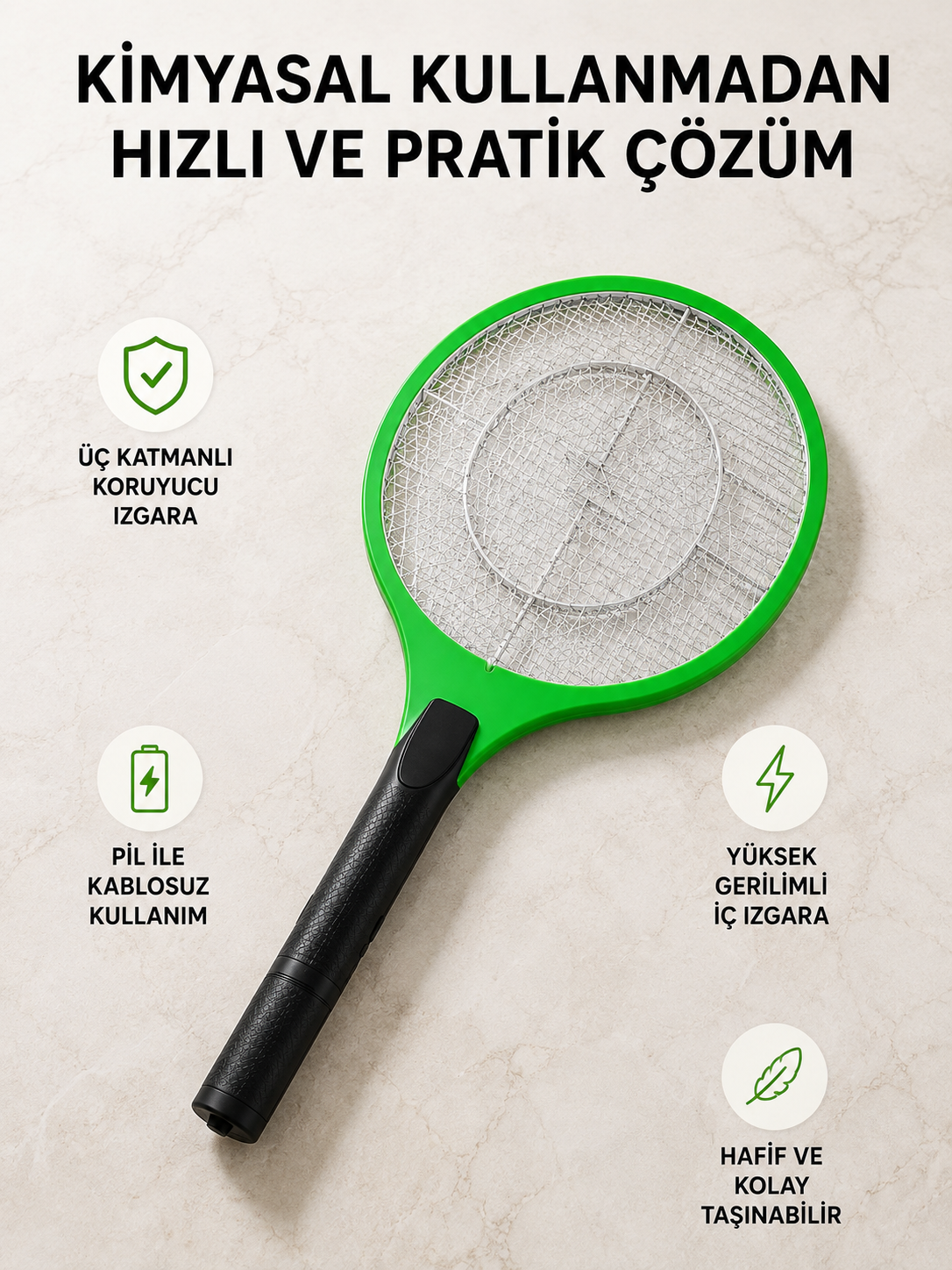 Taşınabilir Elektronik Sineklik – Üç Katmanlı Güvenli Izgara ve Kimyasız Koruma - Lisinya Taşınabilir Elektronik Sineklik – Üç Katmanlı Güvenli Izgara ve Kimyasız Koruma - Lisinya