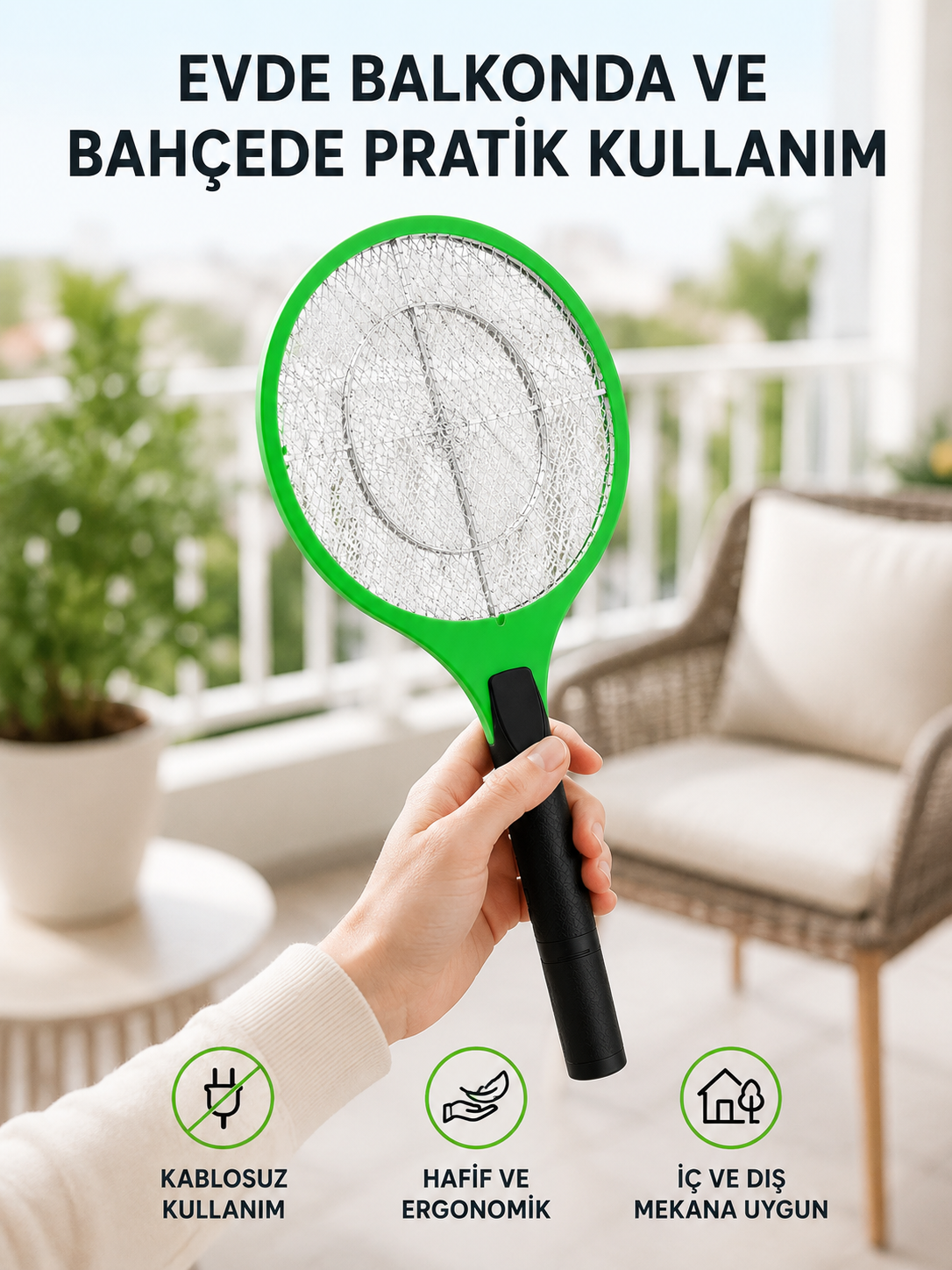 Pil ile Çalışan Elektronik Sinek Öldürücü – Çocuk ve Evcil Hayvan Dostu Tasarım - Lisinya Pil ile Çalışan Elektronik Sinek Öldürücü – Çocuk ve Evcil Hayvan Dostu Tasarım - Lisinya