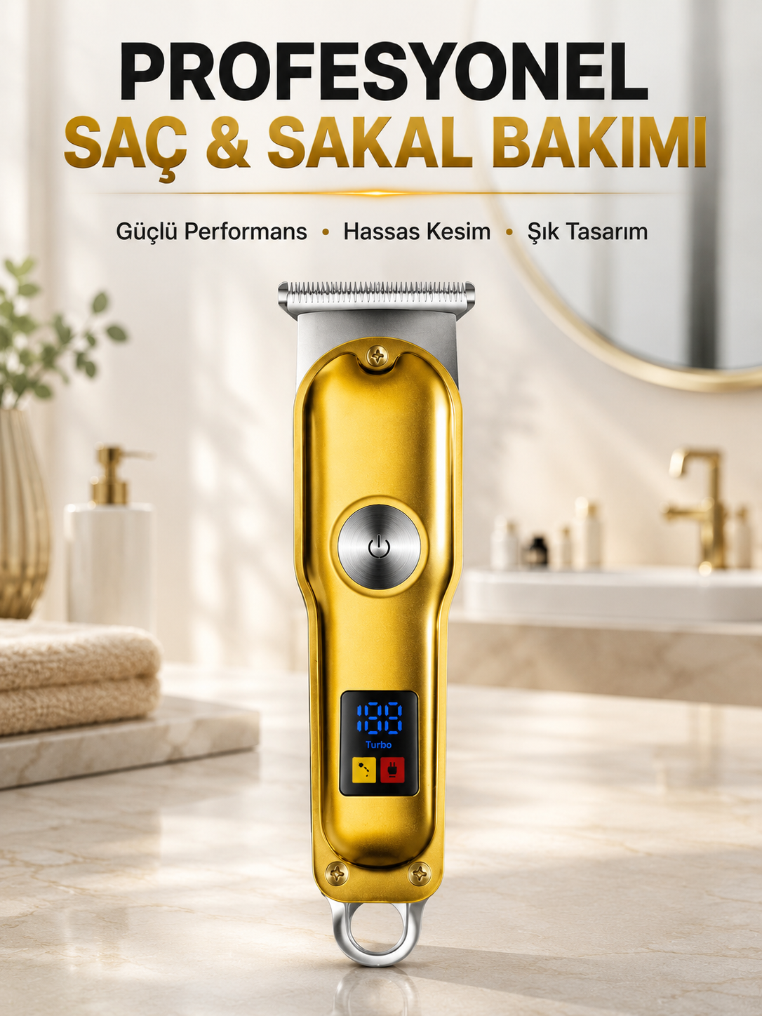 Profesyonel Tıraş Makinesi 120 Dakika Kullanım T Bıçaklı 3 Taraklı USB Şarjlı Saç Sakal Kesme Makinesi - Lisinya