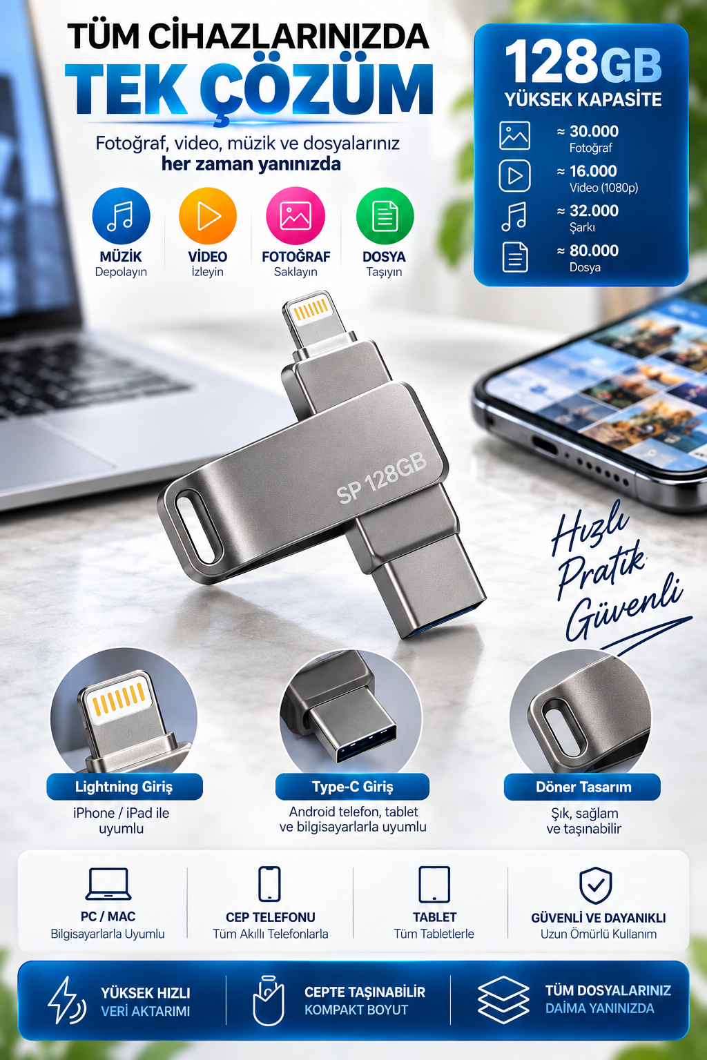 128 GB FLASH BELLEK - Lisinya 128 GB FLASH BELLEK - Lisinya