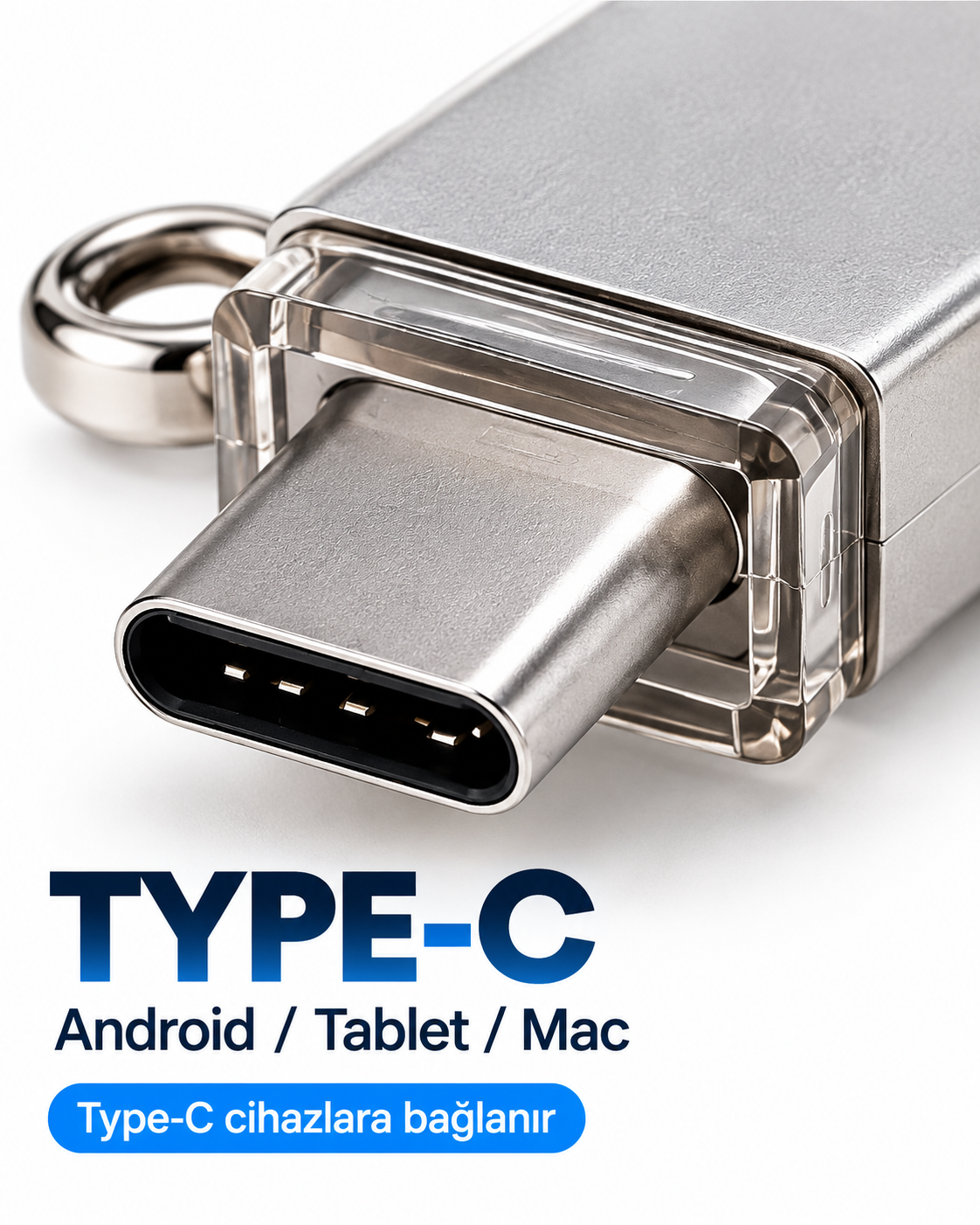 4in1 128GB Flash Bellek USB Type-C Lightning MicroUSB Çoklu Girişli Taşınabilir USB Bellek - Lisinya 4in1 128GB Flash Bellek USB Type-C Lightning MicroUSB Çoklu Girişli Taşınabilir USB Bellek - Lisinya