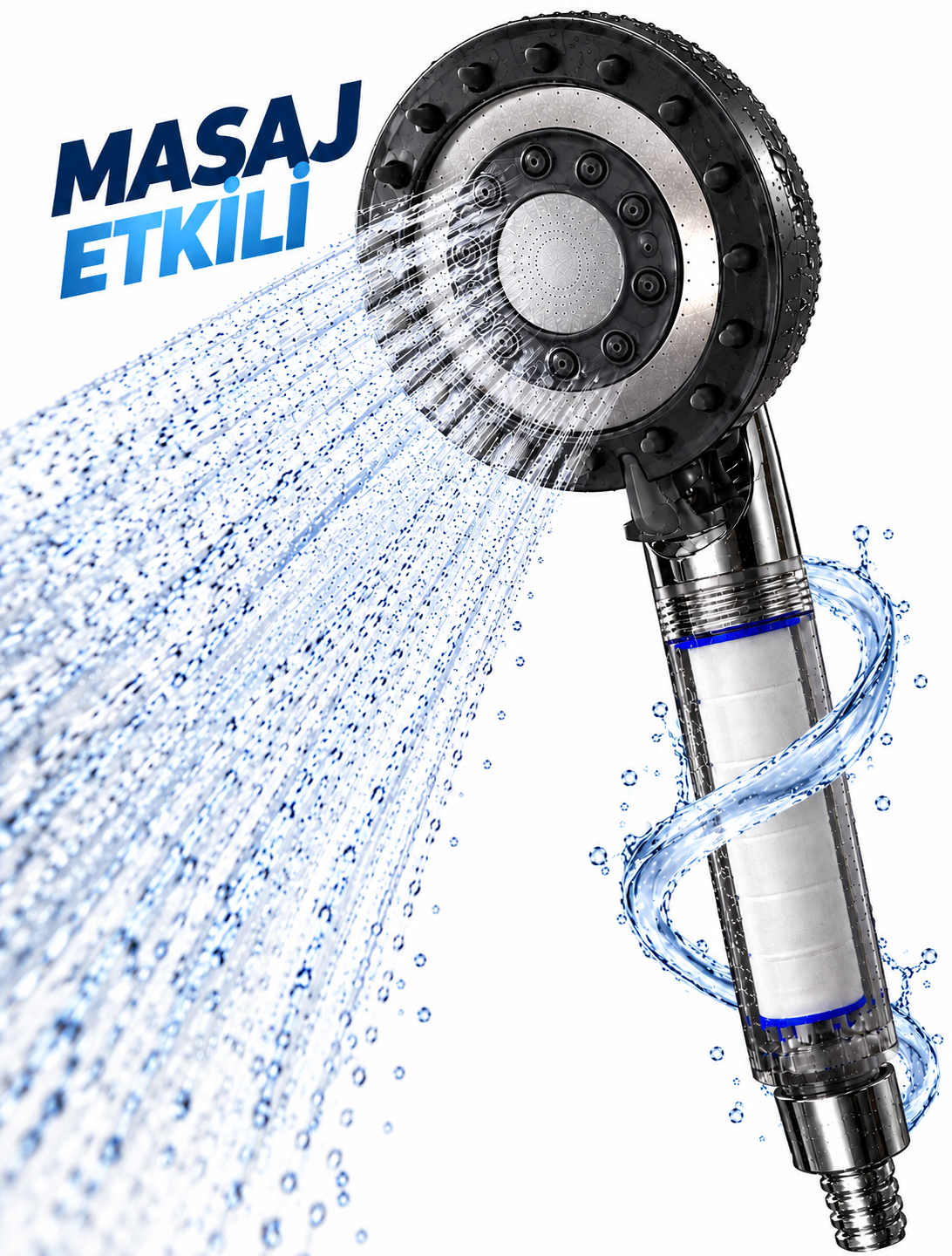 Filtreli Duş Başlığı Masaj Etkili - Lisinya Filtreli Duş Başlığı Masaj Etkili - Lisinya