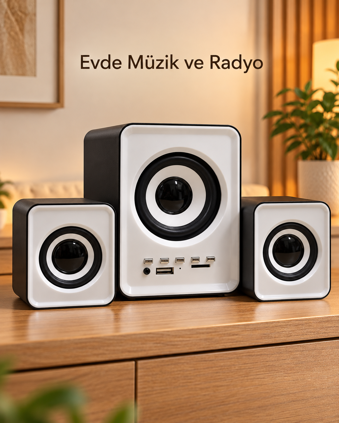 Bluetooth Bağlantılı Kumandalı Multimedya Ses Sistemi - Lisinya