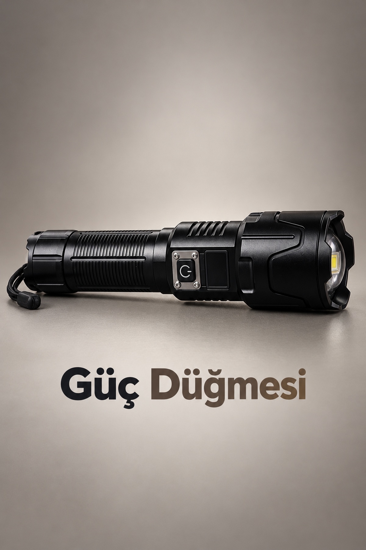 Dijital Göstergeli LED El Feneri Type C Şarjlı Teleskopik Zoom Özellikli - Lisinya Dijital Göstergeli LED El Feneri Type C Şarjlı Teleskopik Zoom Özellikli - Lisinya