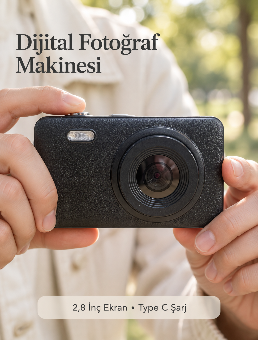 Günlük ve Seyahat Kullanımına Uygun Ekranlı Siyah Fotoğraf Makinesi - Lisinya Günlük ve Seyahat Kullanımına Uygun Ekranlı Siyah Fotoğraf Makinesi - Lisinya