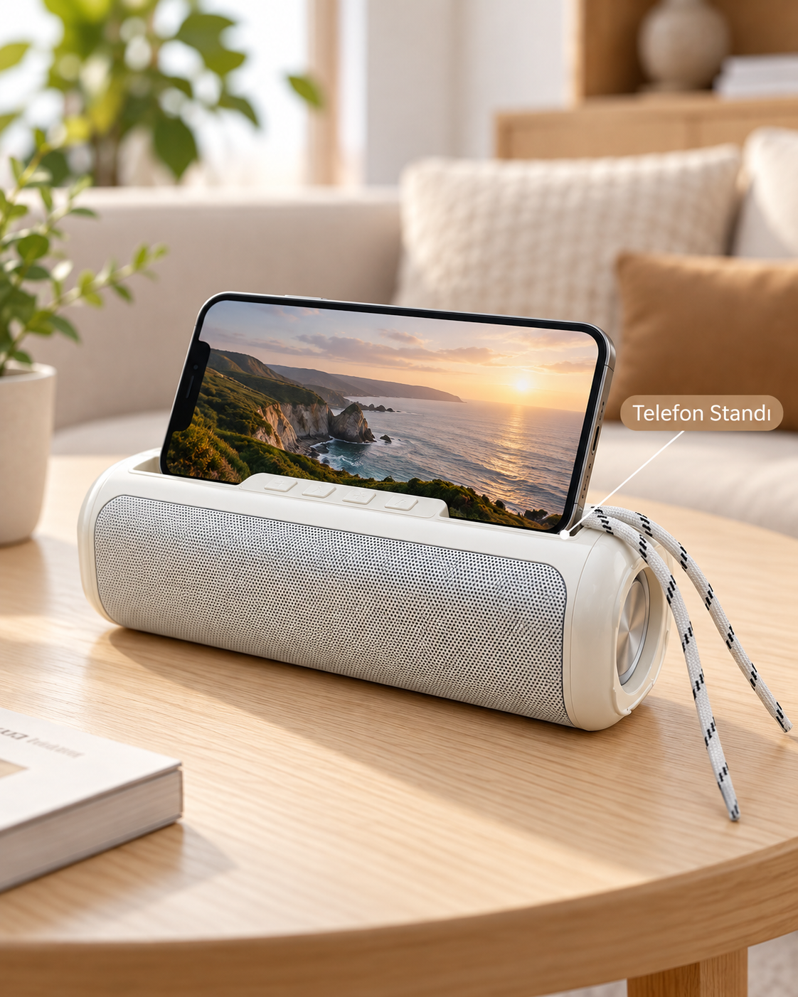 RGB Işıklı Bluetooth Kablosuz Hoparlör TWS Stereo Destekli USB ve TF Kart Girişli - Lisinya