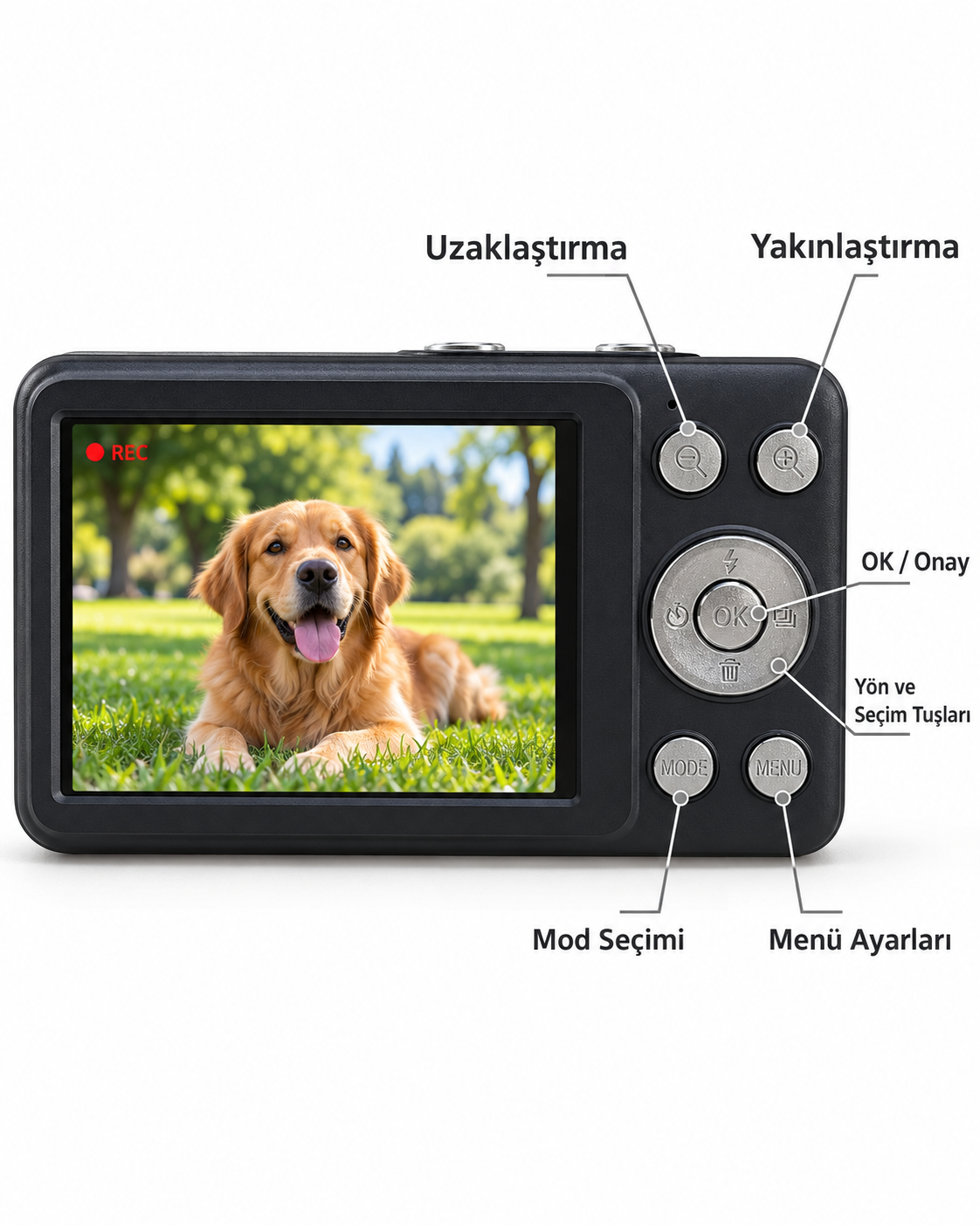 64 GB’a Kadar Hafıza Kartı Destekli Siyah Dijital Fotoğraf Makinesi - Lisinya 64 GB’a Kadar Hafıza Kartı Destekli Siyah Dijital Fotoğraf Makinesi - Lisinya