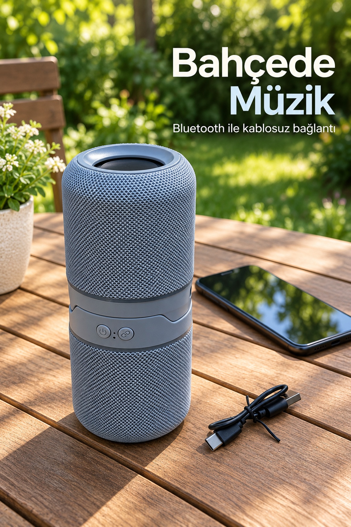 Bluetooth Hoparlör İki Parçalı Gövde ve TWS Stereo Eşleştirme - Lisinya