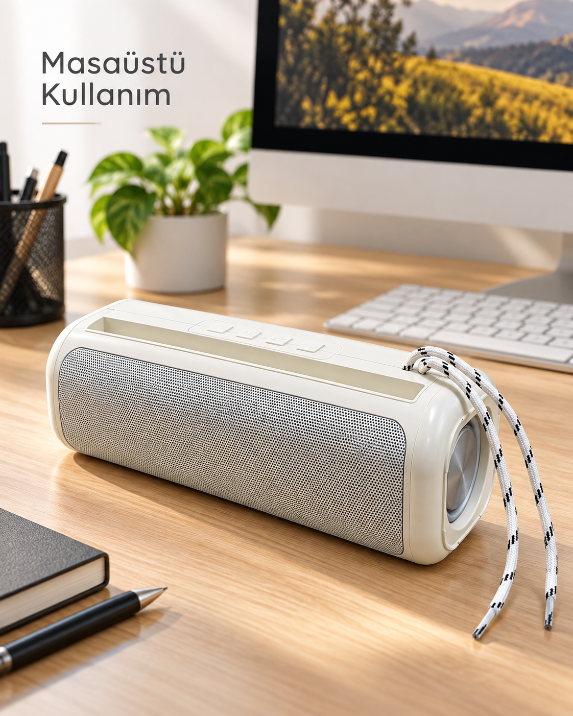 Güçlü Ses Çıkışlı Bluetooth Kablosuz Hoparlör USB Girişli ve TF Kart Destekli - Lisinya
