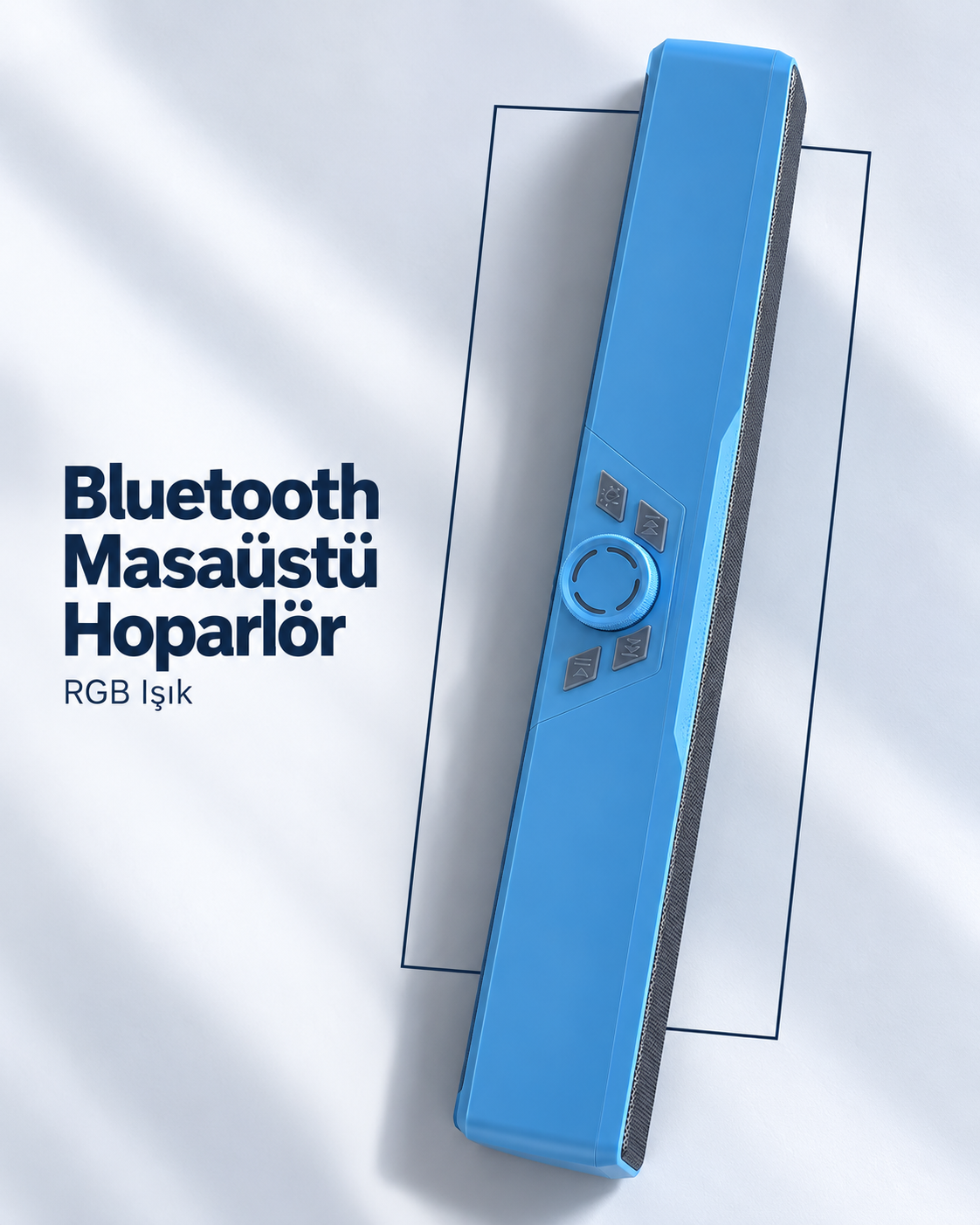 USB Bellek ve TF Kart Destekli Şarj Edilebilir Bluetooth Masaüstü Hoparlör Mavi - Lisinya USB Bellek ve TF Kart Destekli Şarj Edilebilir Bluetooth Masaüstü Hoparlör Mavi - Lisinya