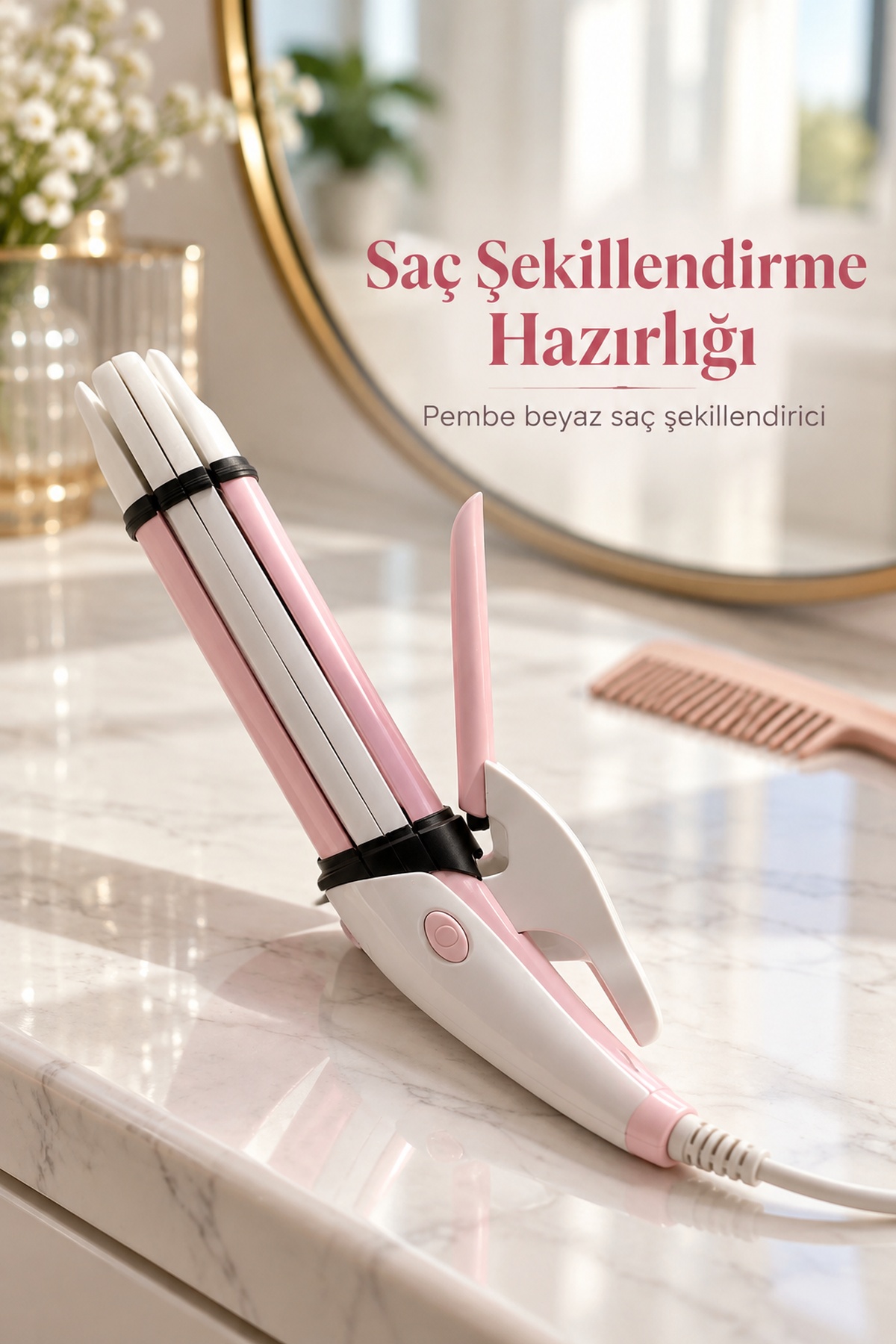 Saç Şekillendirici Açılır Plakalı ve Kıskaç Mekanizmalı Tasarım - Lisinya