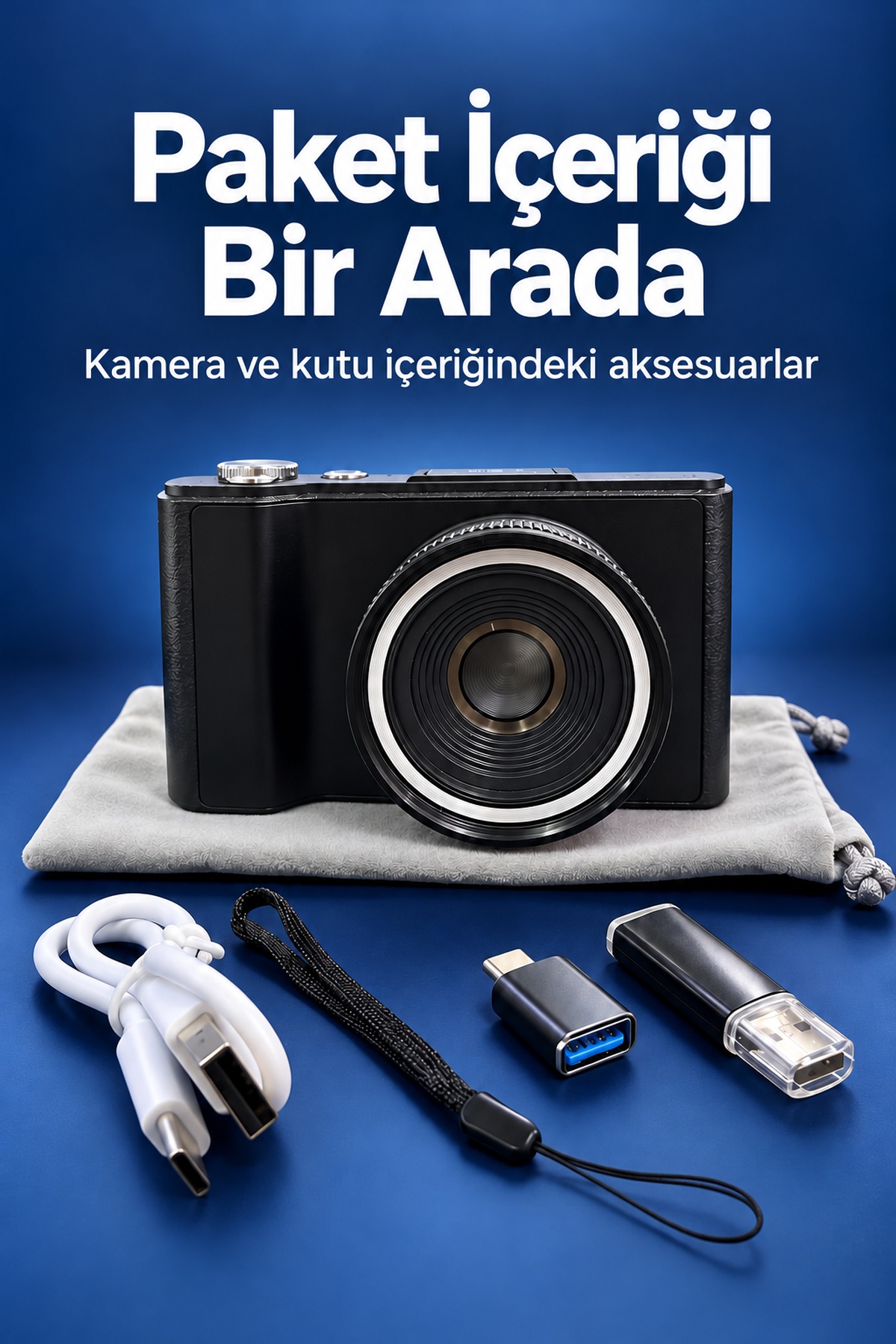 3 İnç Ekranlı Vlog Kamerası Type C Şarjlı Dijital Fotoğraf Makinesi - Lisinya 3 İnç Ekranlı Vlog Kamerası Type C Şarjlı Dijital Fotoğraf Makinesi - Lisinya
