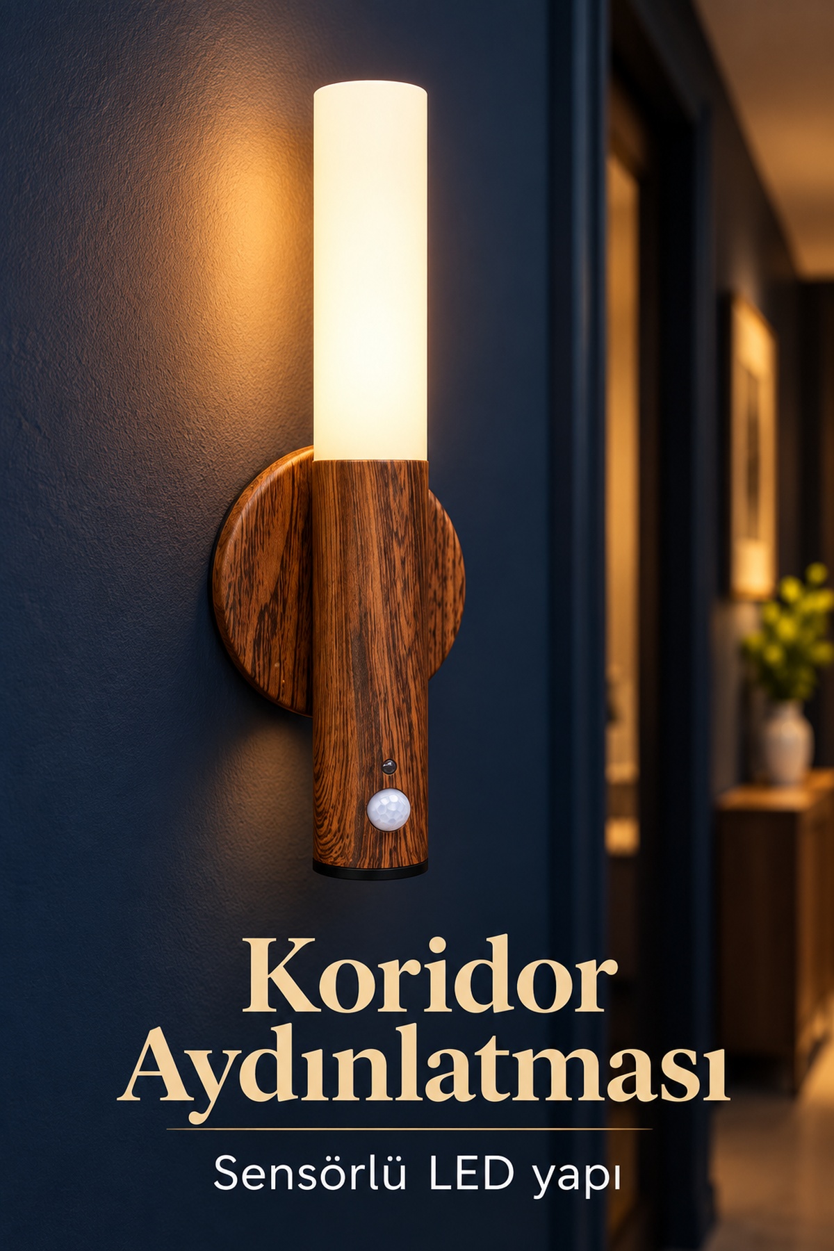 Gün Işığı Aydınlatmalı Şarjlı LED Gece Lambası - Lisinya