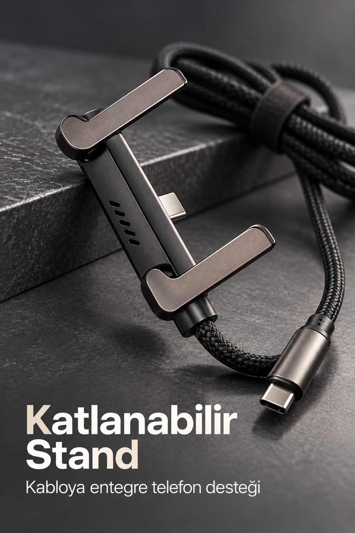 Type C Şarj Kablosu Çinko Alaşım Gövdeli - Lisinya