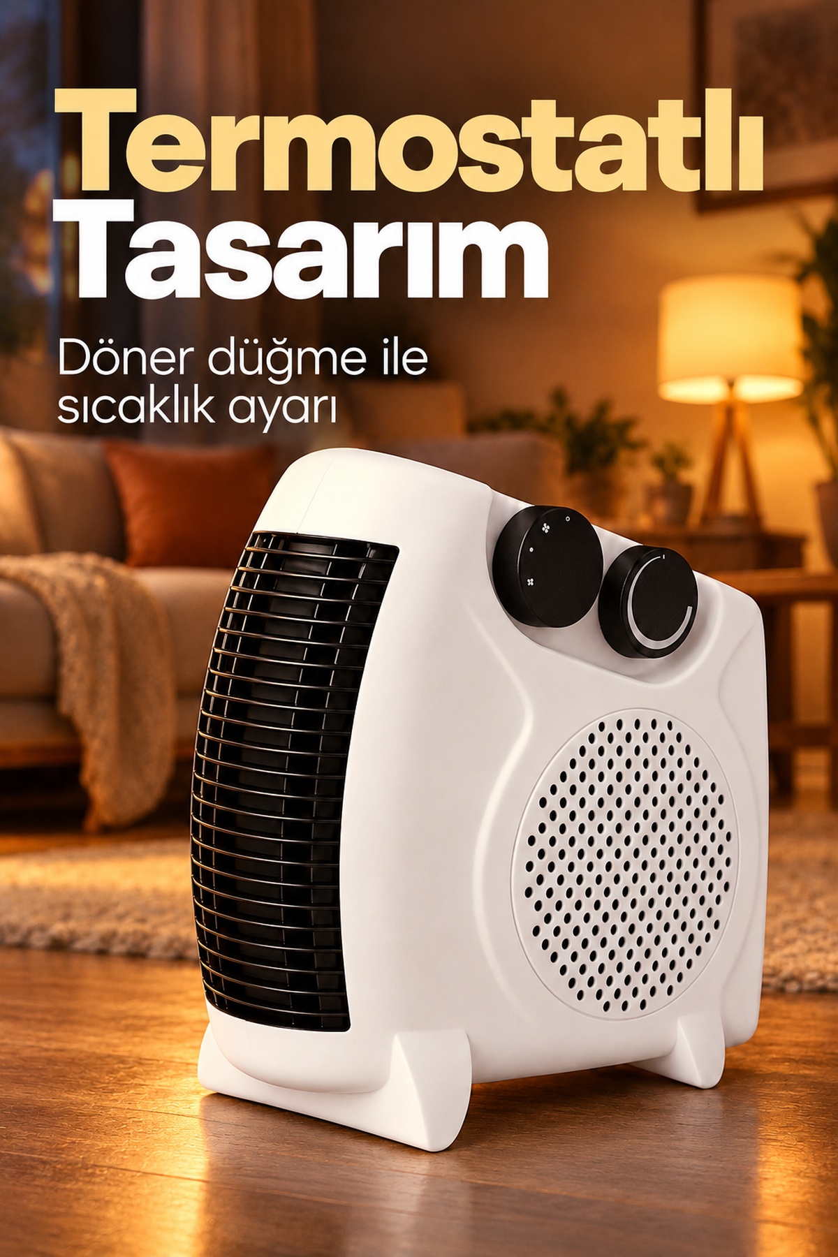 Termostatlı Fanlı Isıtıcı Çift Düğmeli Kontrol Tasarımı - Lisinya Termostatlı Fanlı Isıtıcı Çift Düğmeli Kontrol Tasarımı - Lisinya