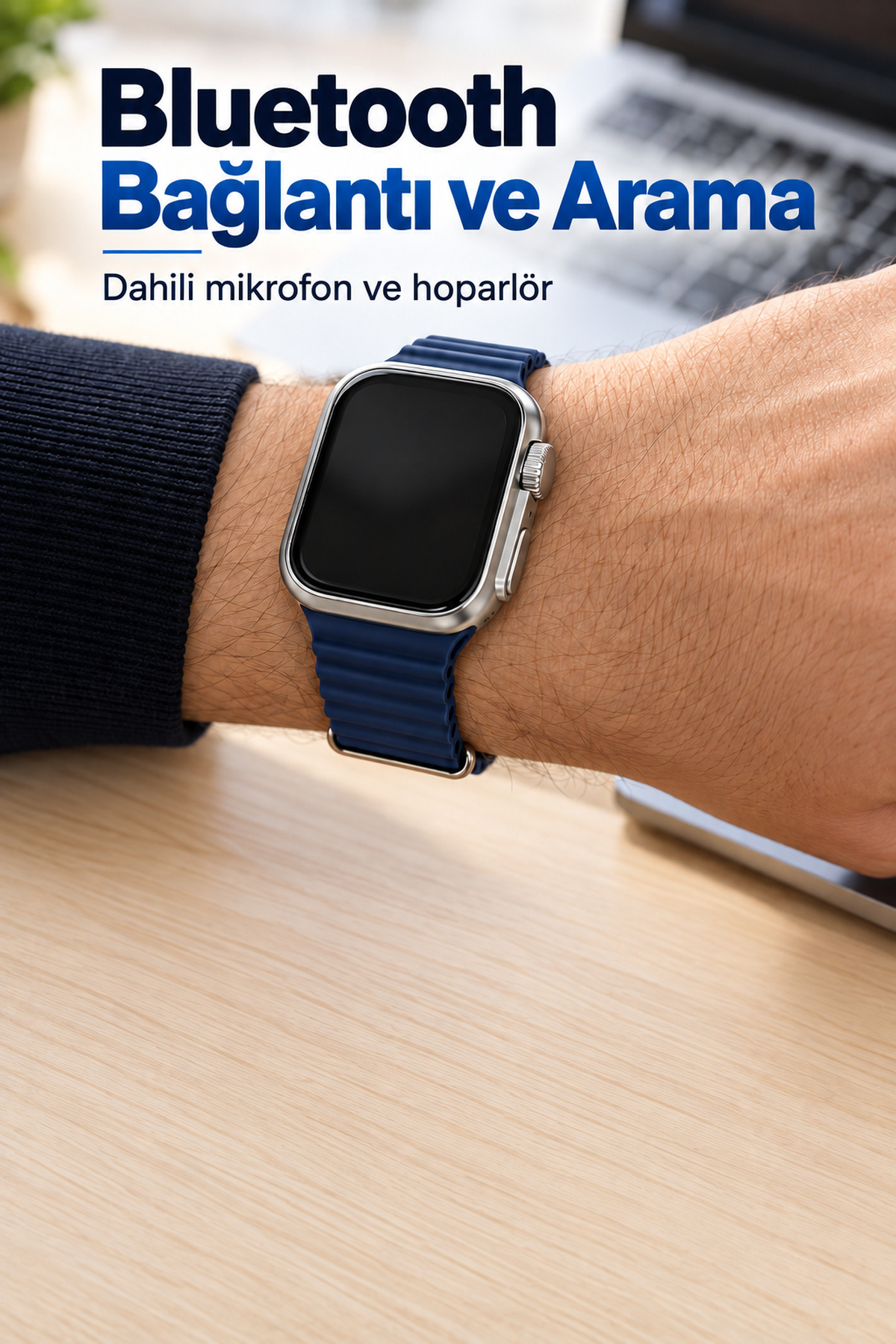 Akıllı Saat Bluetooth Aramalı ve 7 Kordonlu Set - Lisinya Akıllı Saat Bluetooth Aramalı ve 7 Kordonlu Set - Lisinya